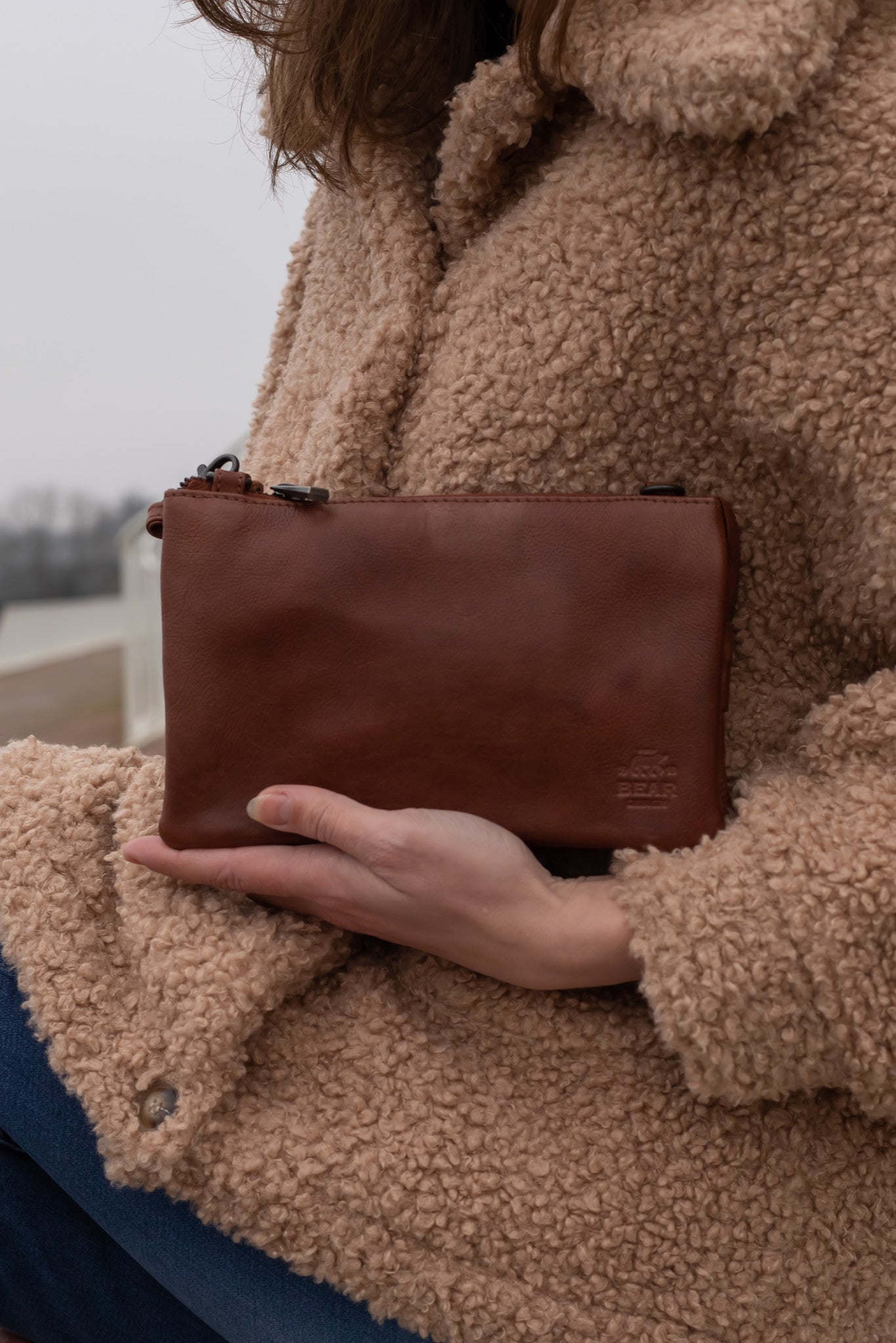 Purse bag 'Uma' cognac - CP 1119