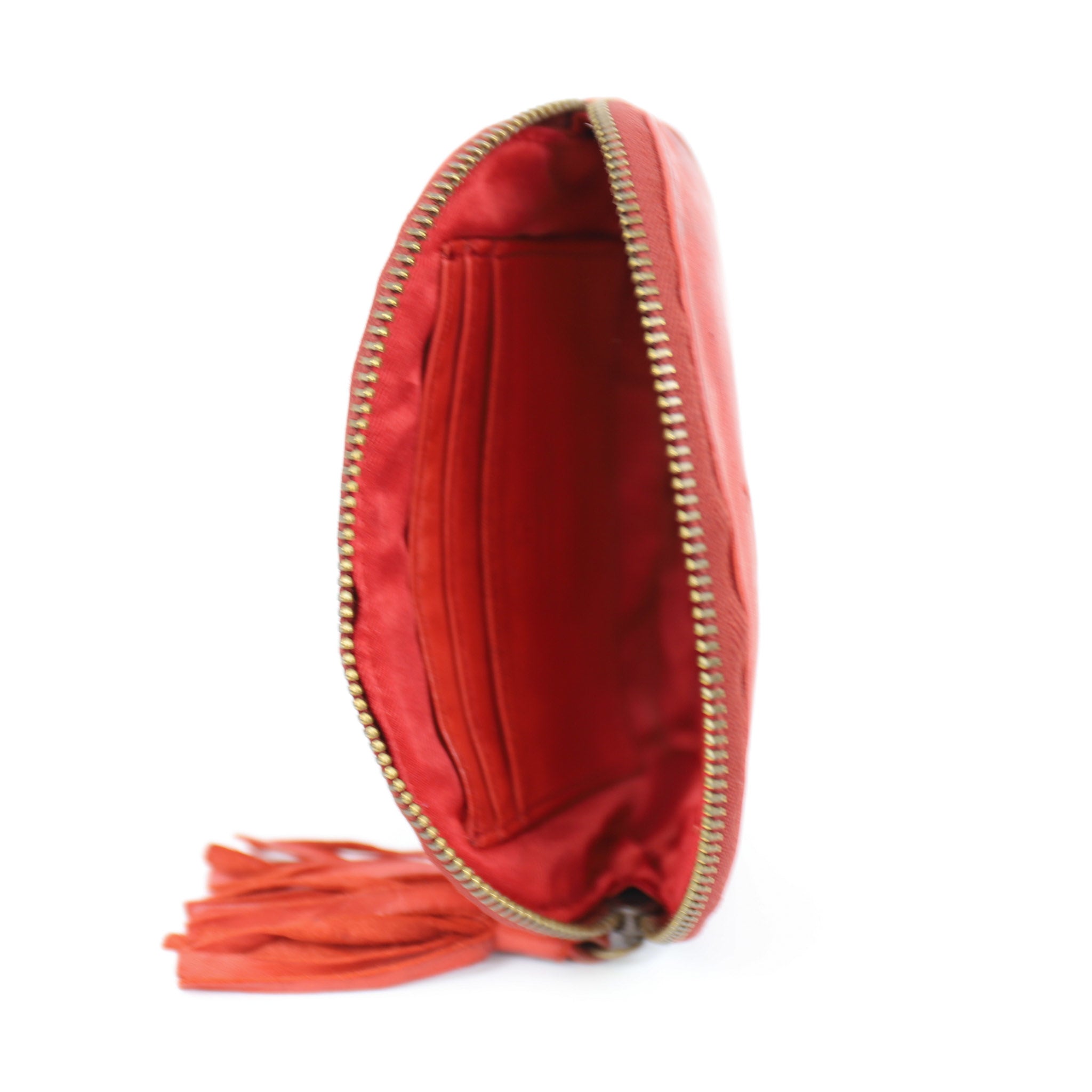 Ritsportemonneetje 'Penny' rood