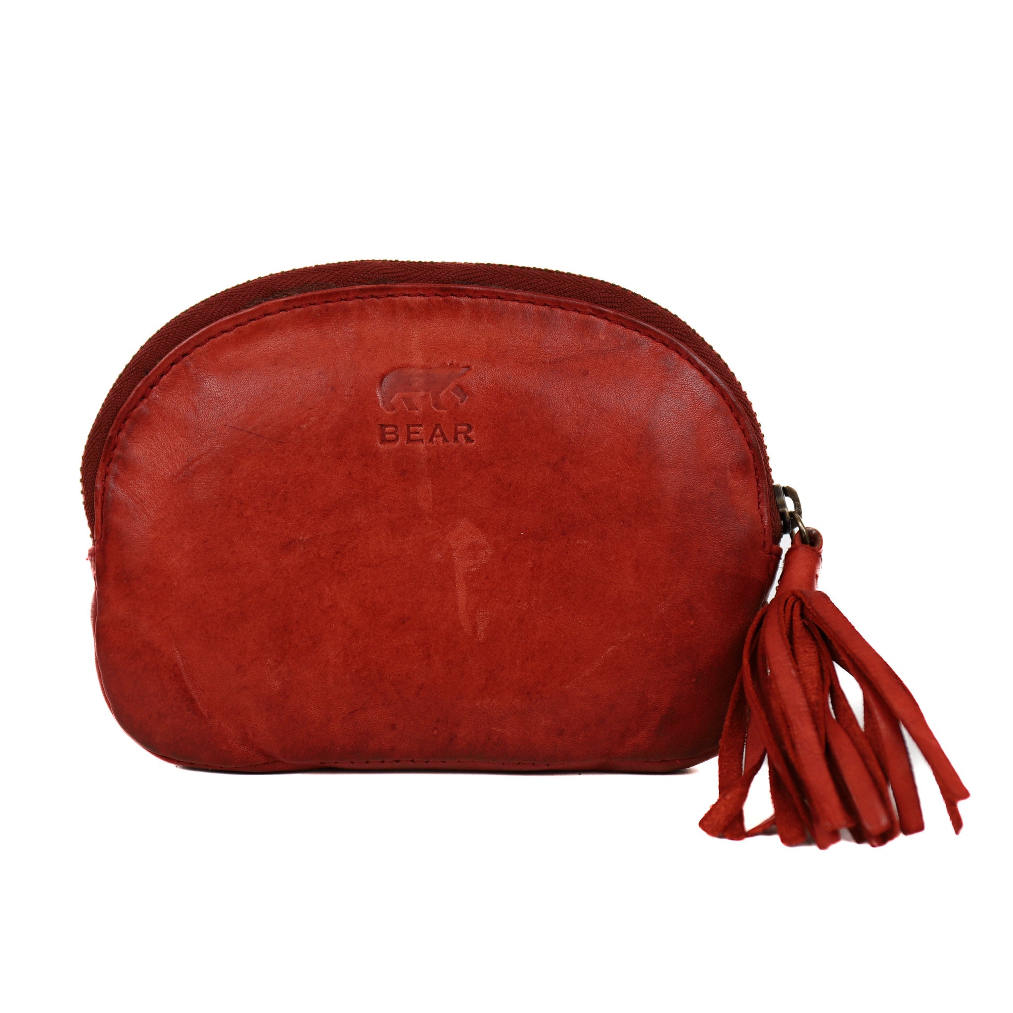 Ritsportemonneetje 'Penny' rood