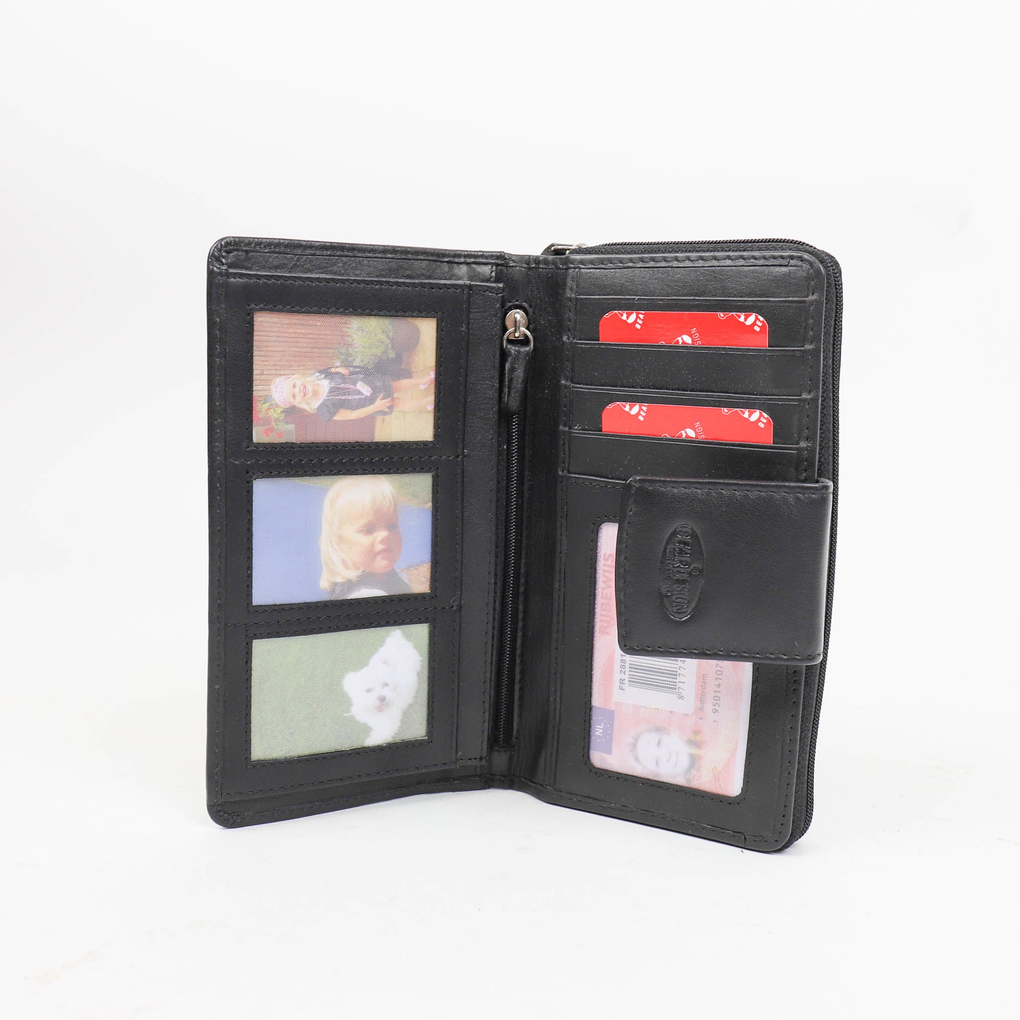 Zipper wallet 'Amy' black - FR 2881