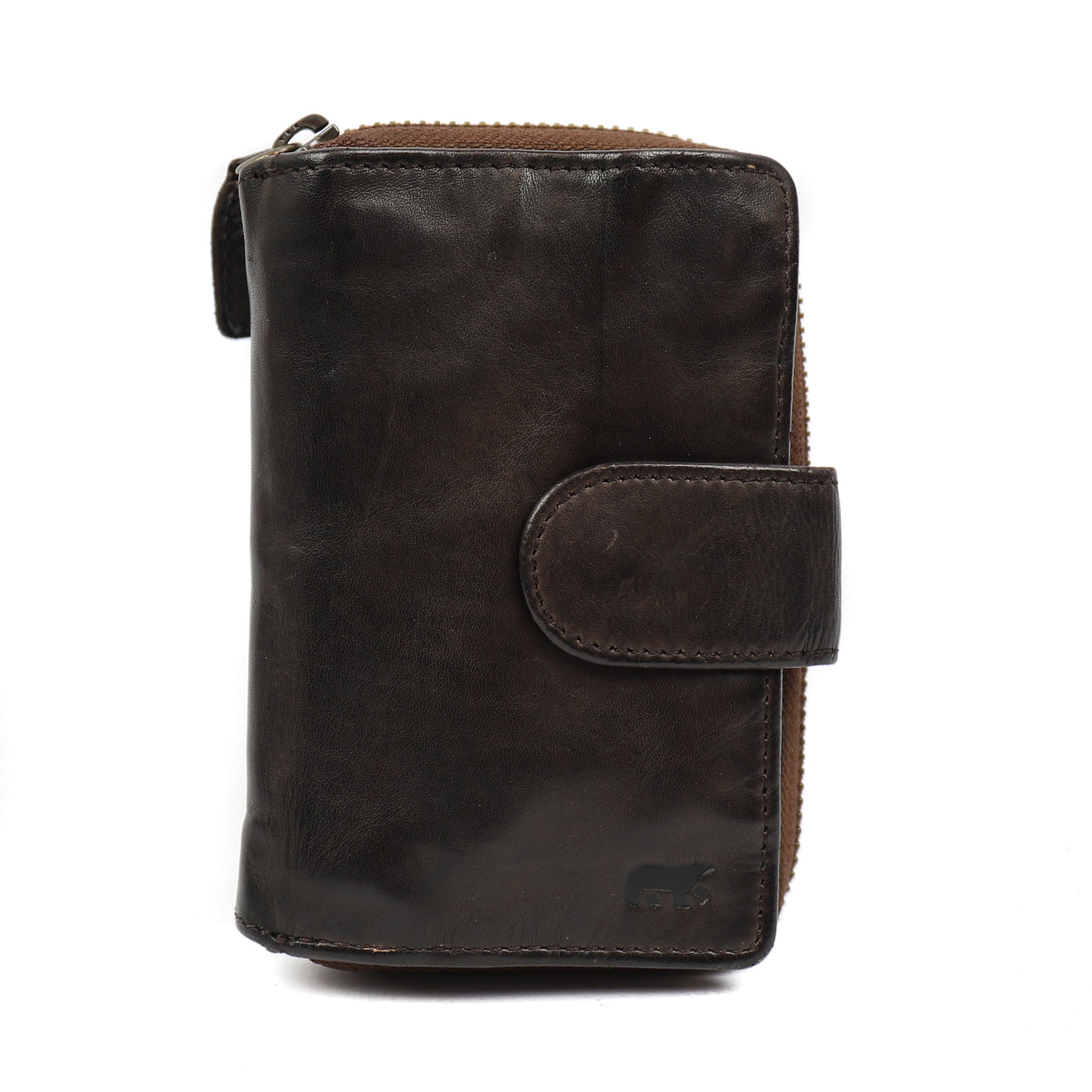 Zipper wallet 'Loet' dark brown - CL 13550