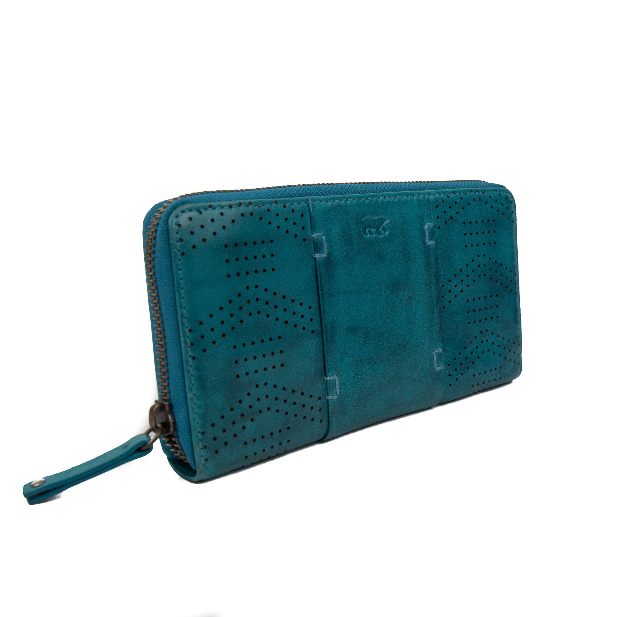 Zipper wallet 'Mirte' aqua - CL 18207