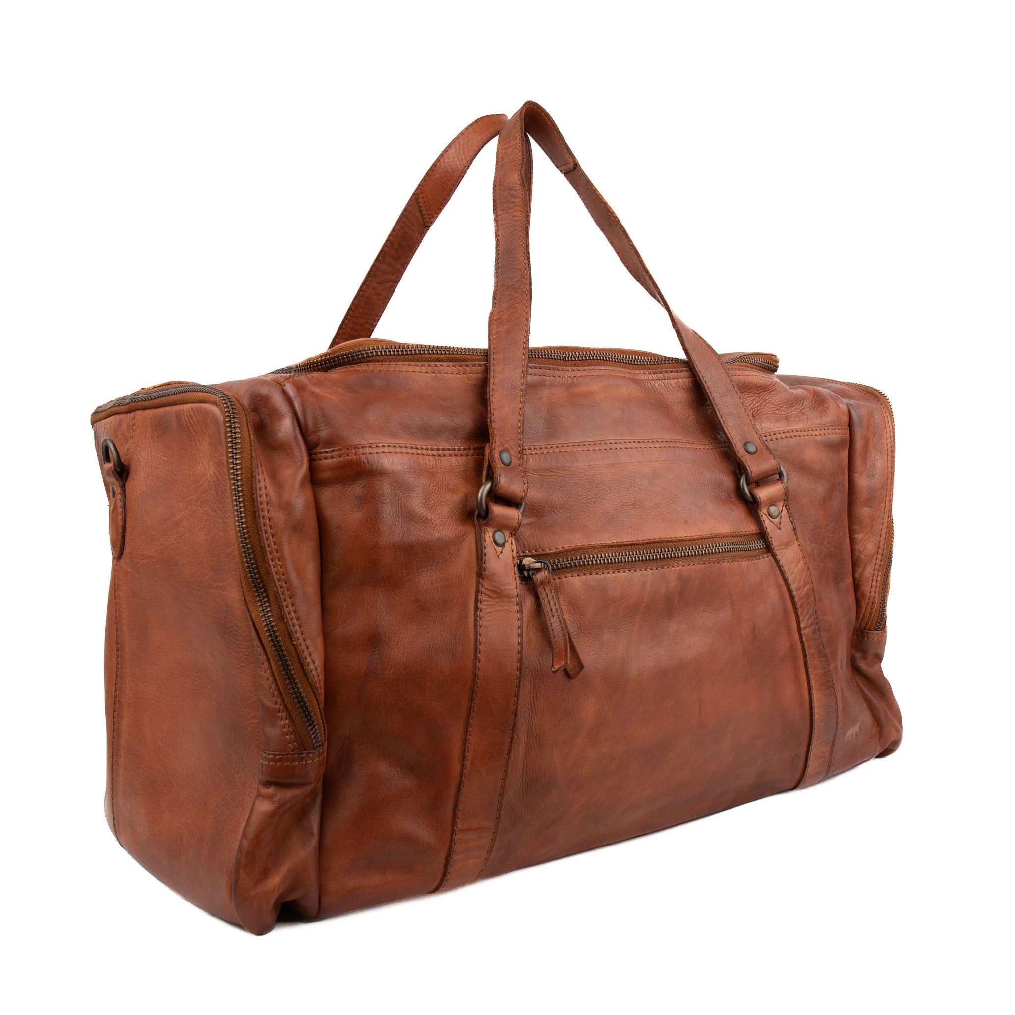 Weekendtas 'Max' cognac - CL 32879