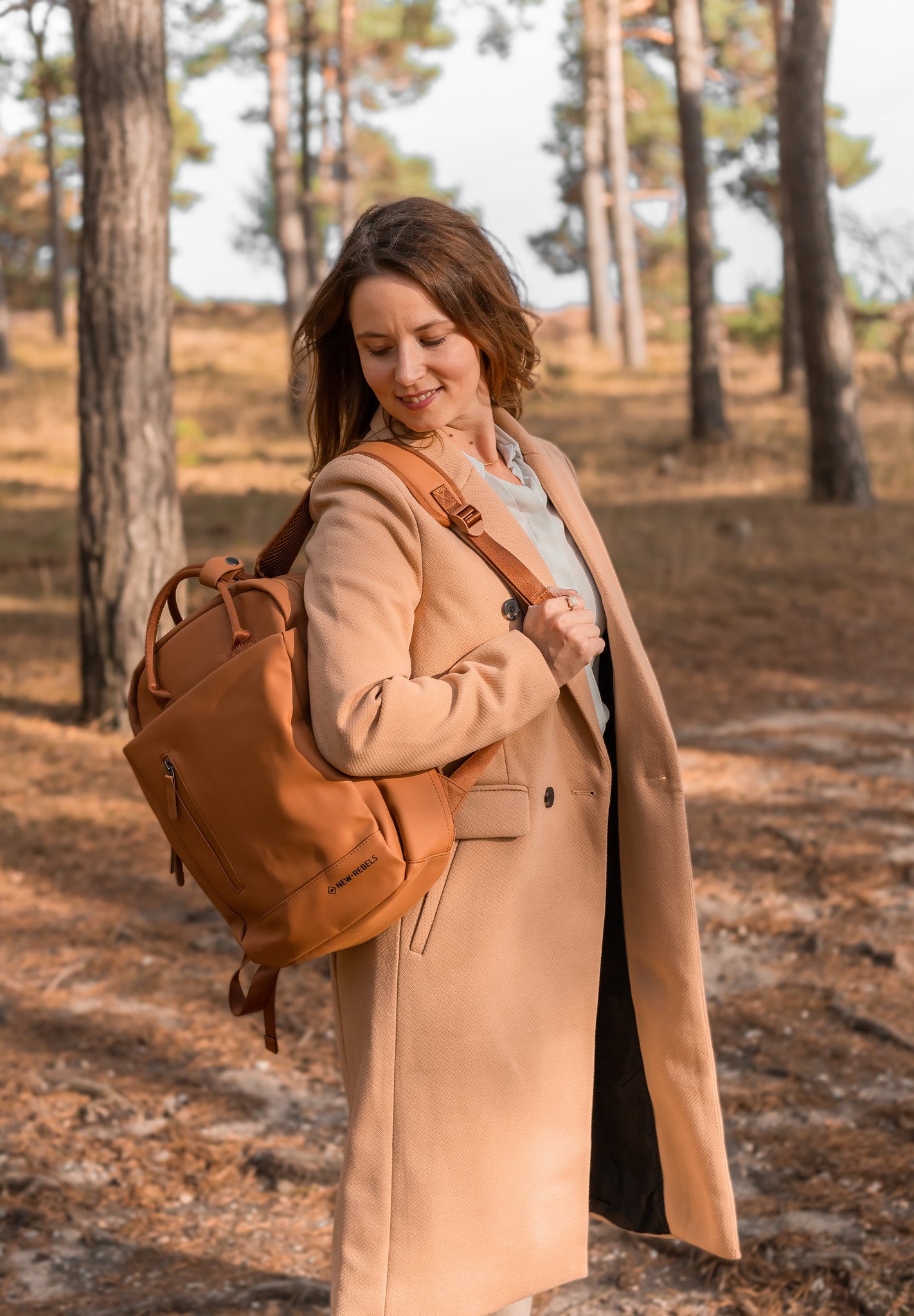Water-repellent backpack 'Harper' grey