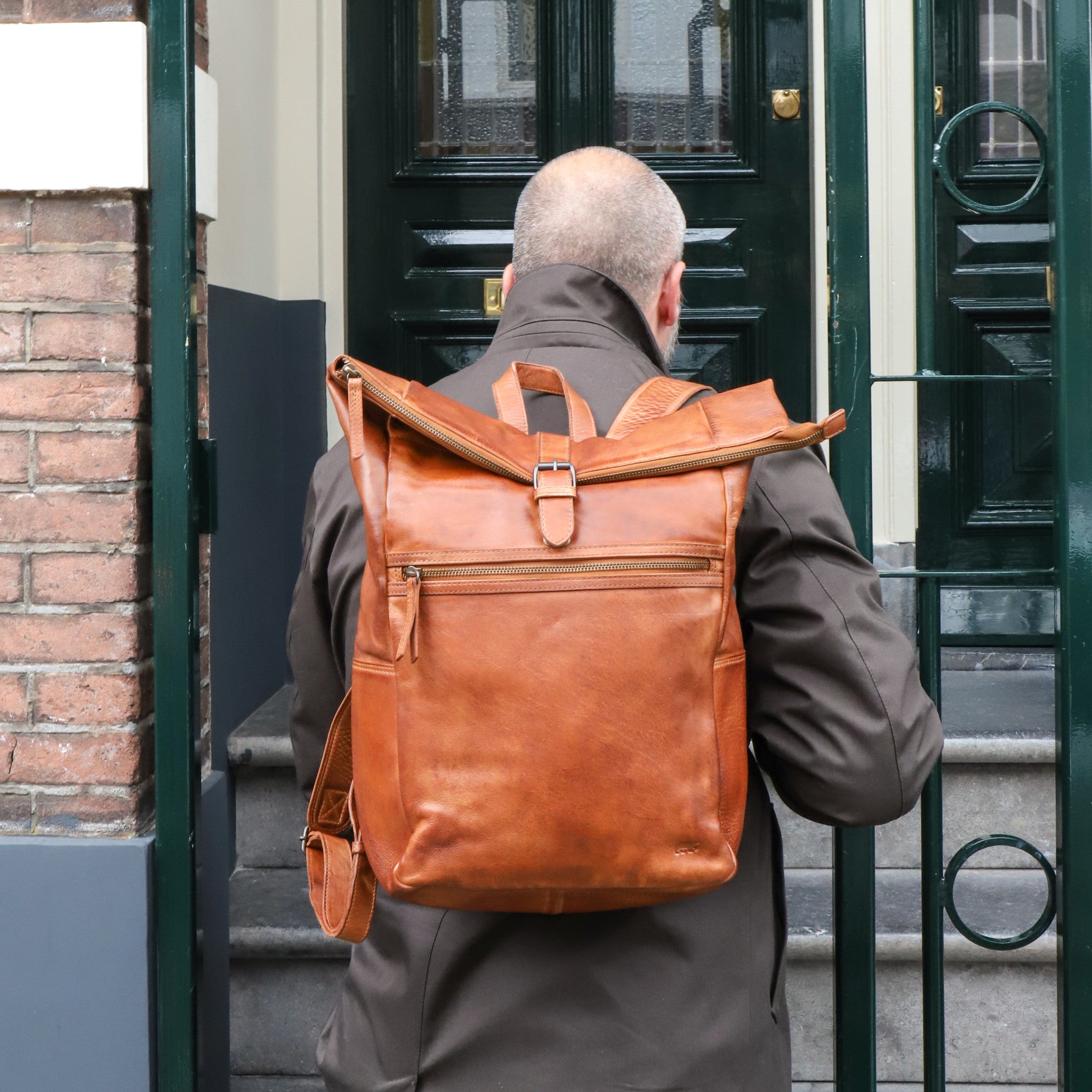 Backpack 'Rick' cognac - CL 40007
