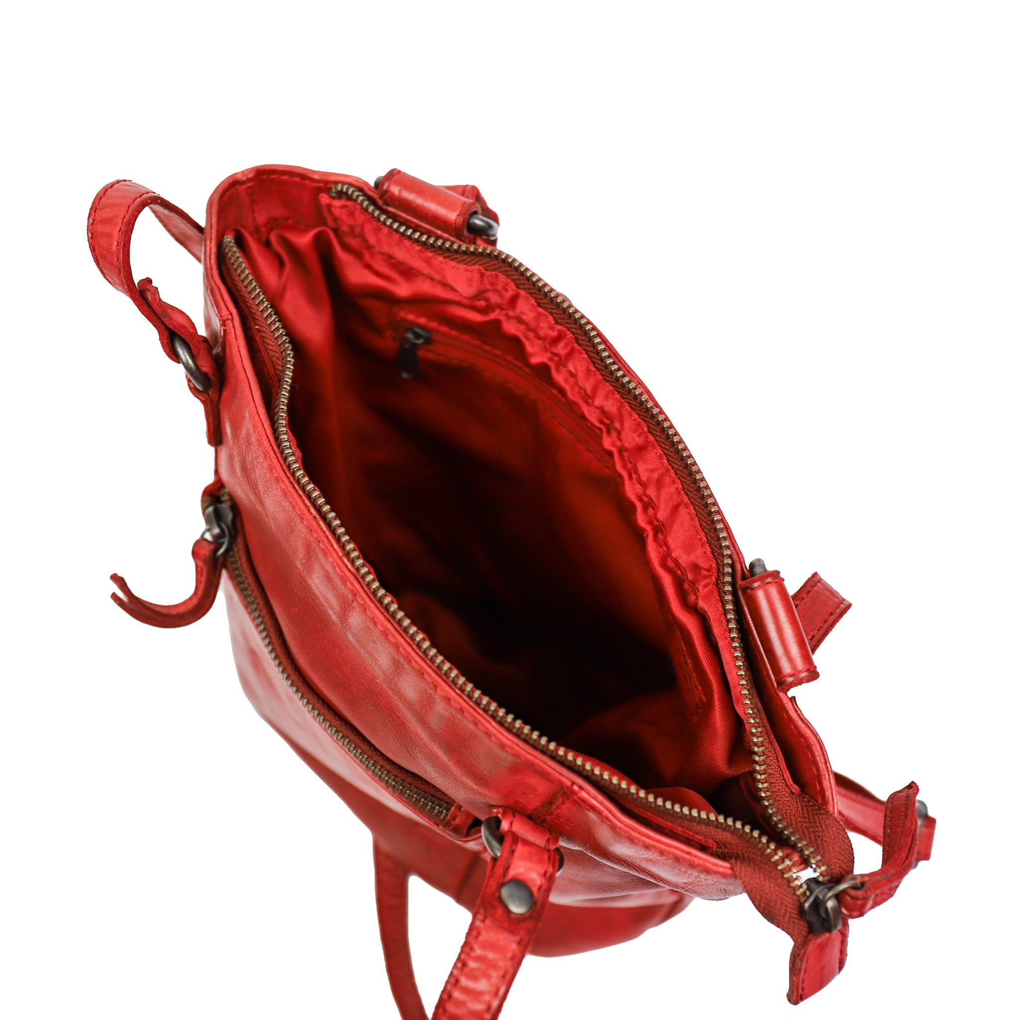 Backpack/shoulder bag 'Sandy' red
