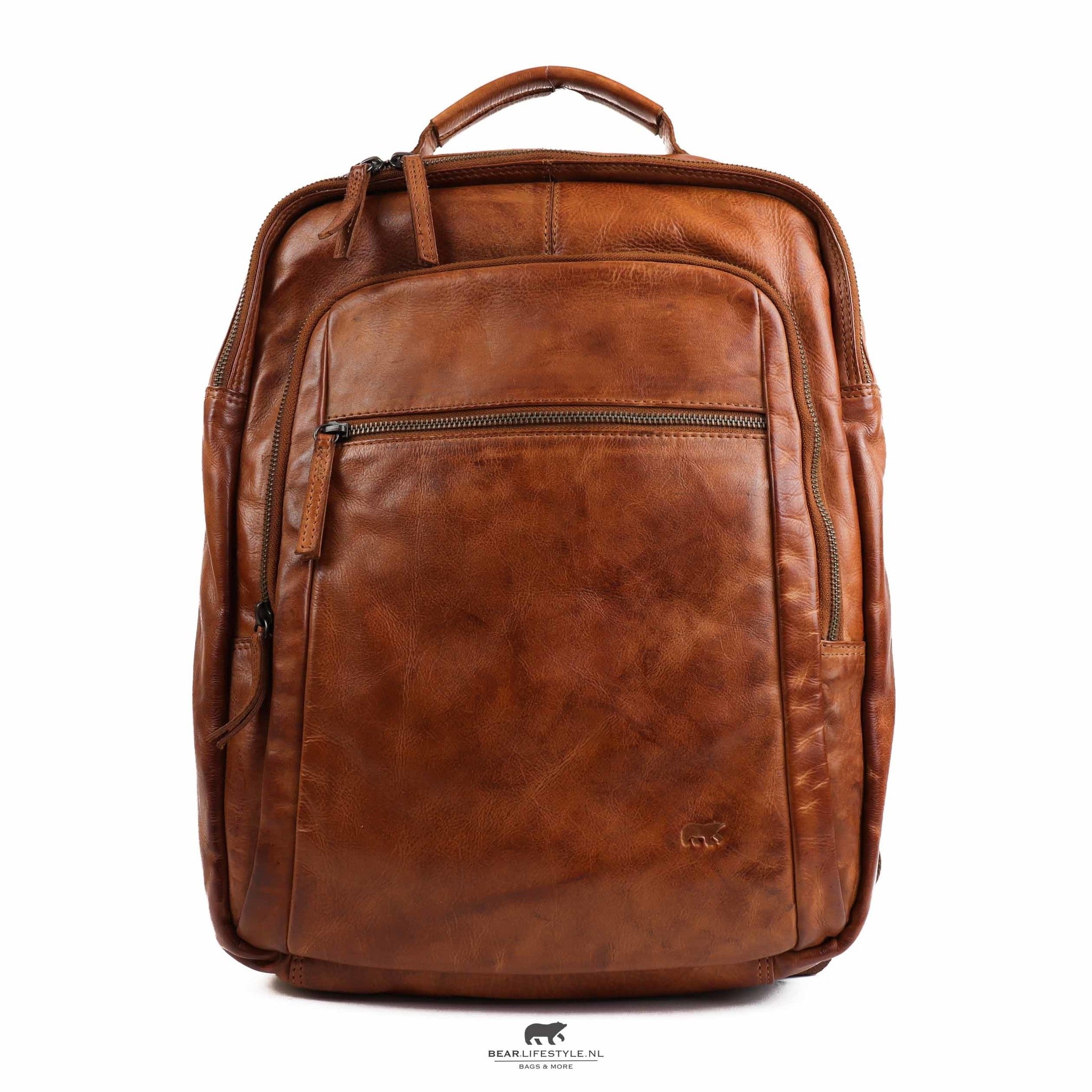 Rugzak 'Ties' cognac - CL 40848