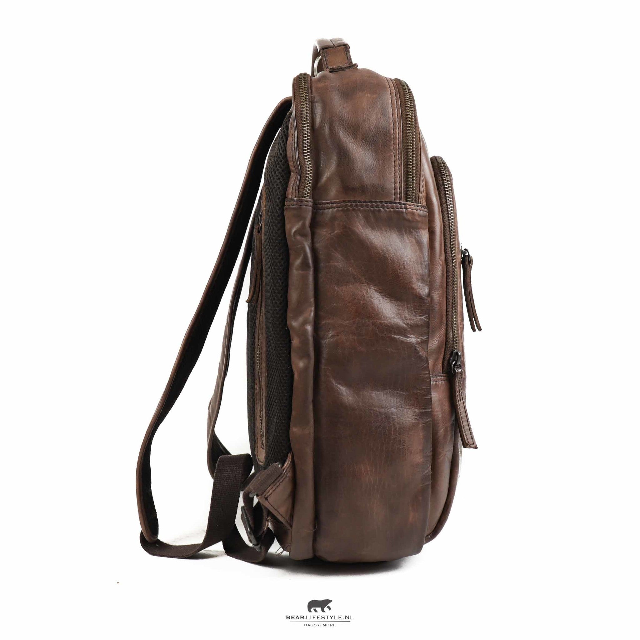 Rugzak 'Ties' donkerbruin - CL 40848