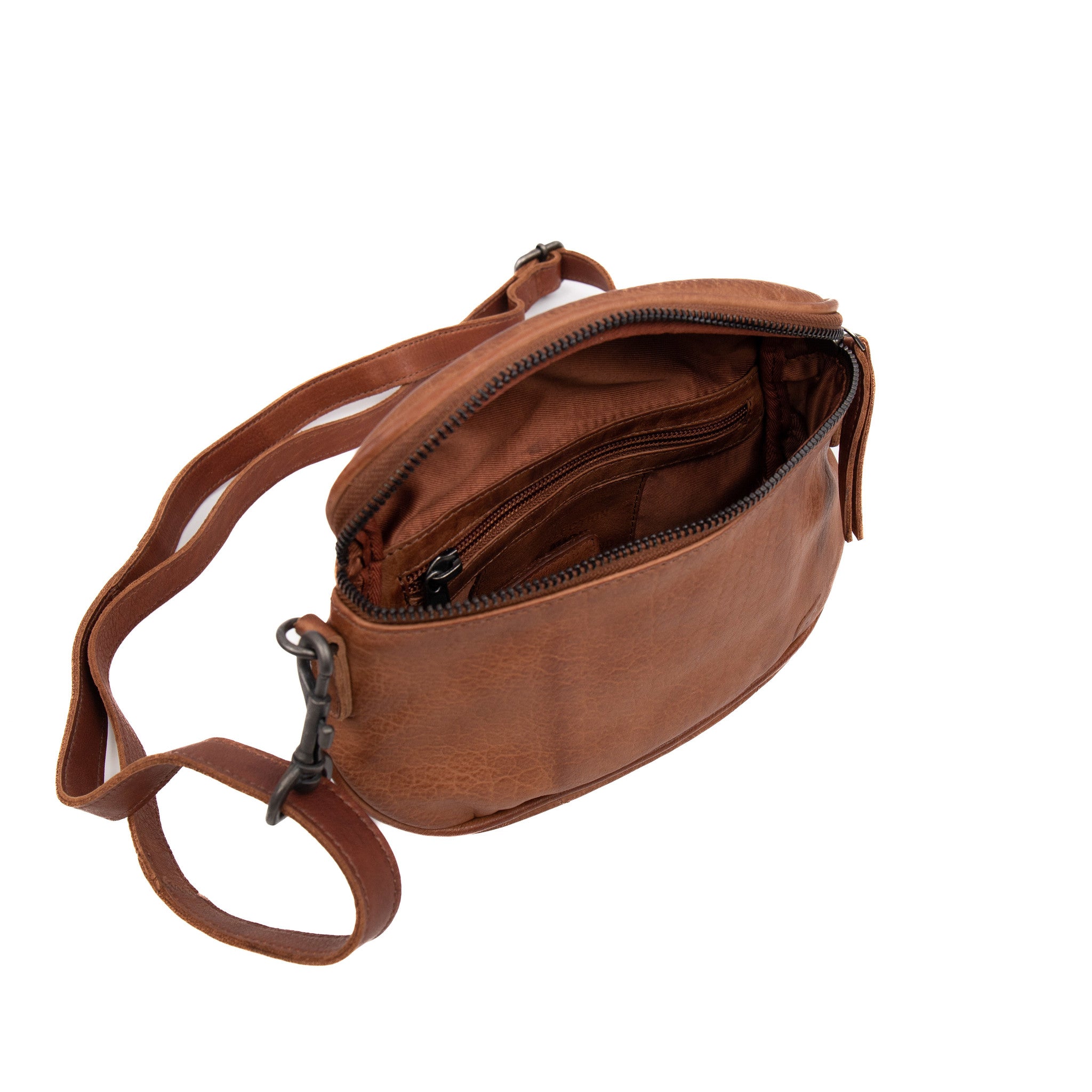 Schouder-/heuptas 'Mick' cognac - CP 2338