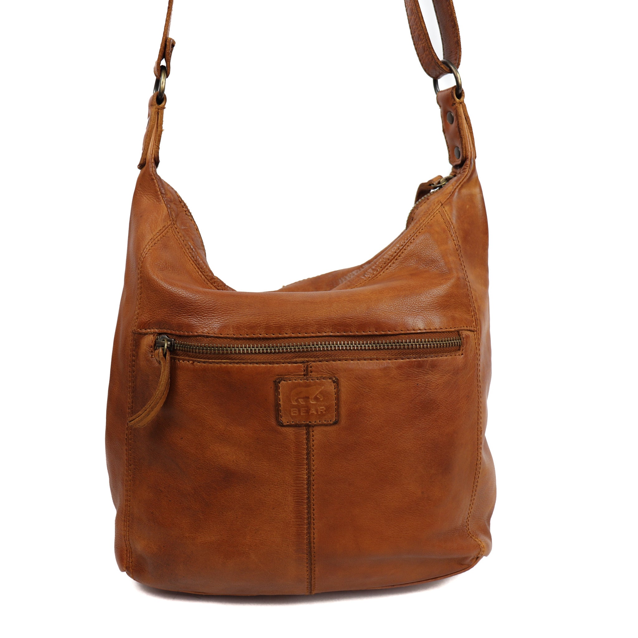 Shoulder bag 'Anna' cognac