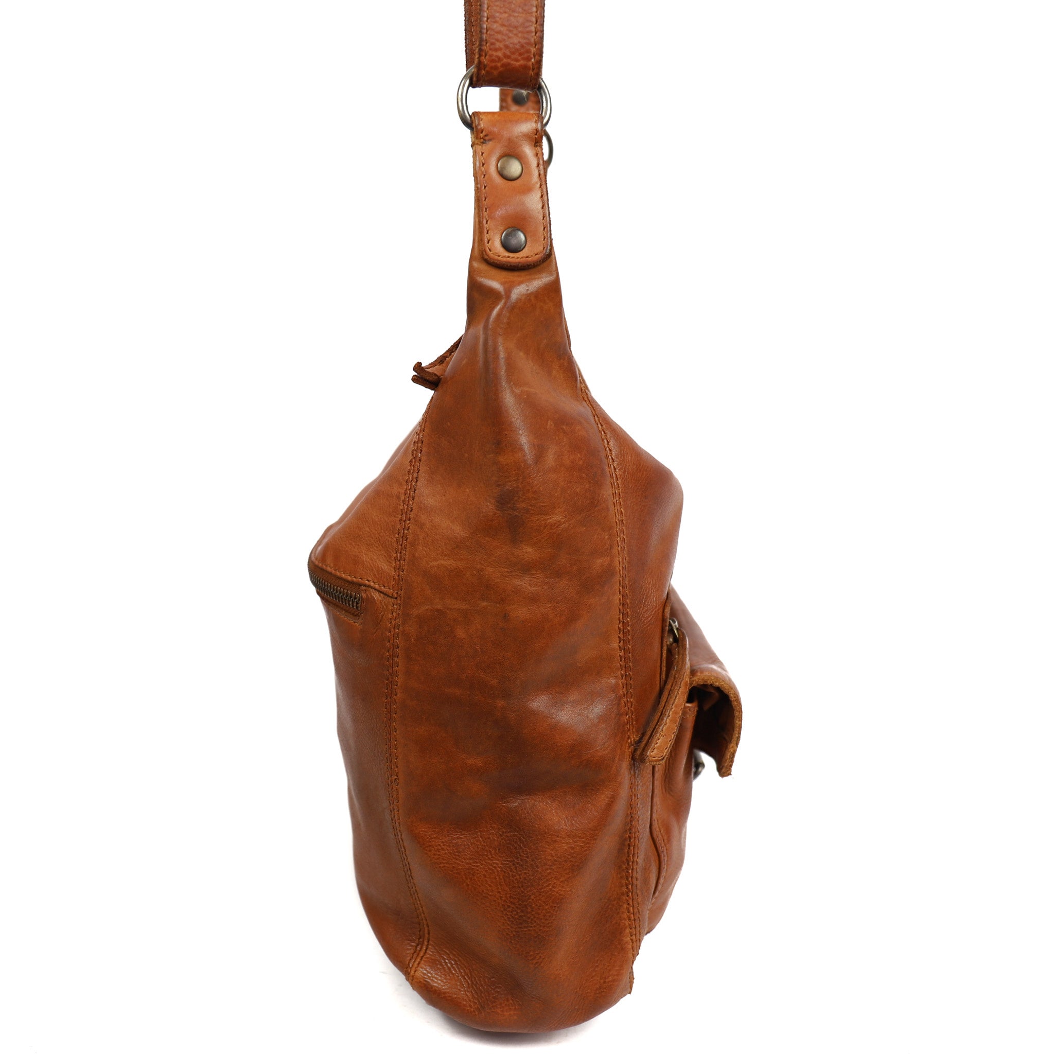 Shoulder bag 'Anna' cognac