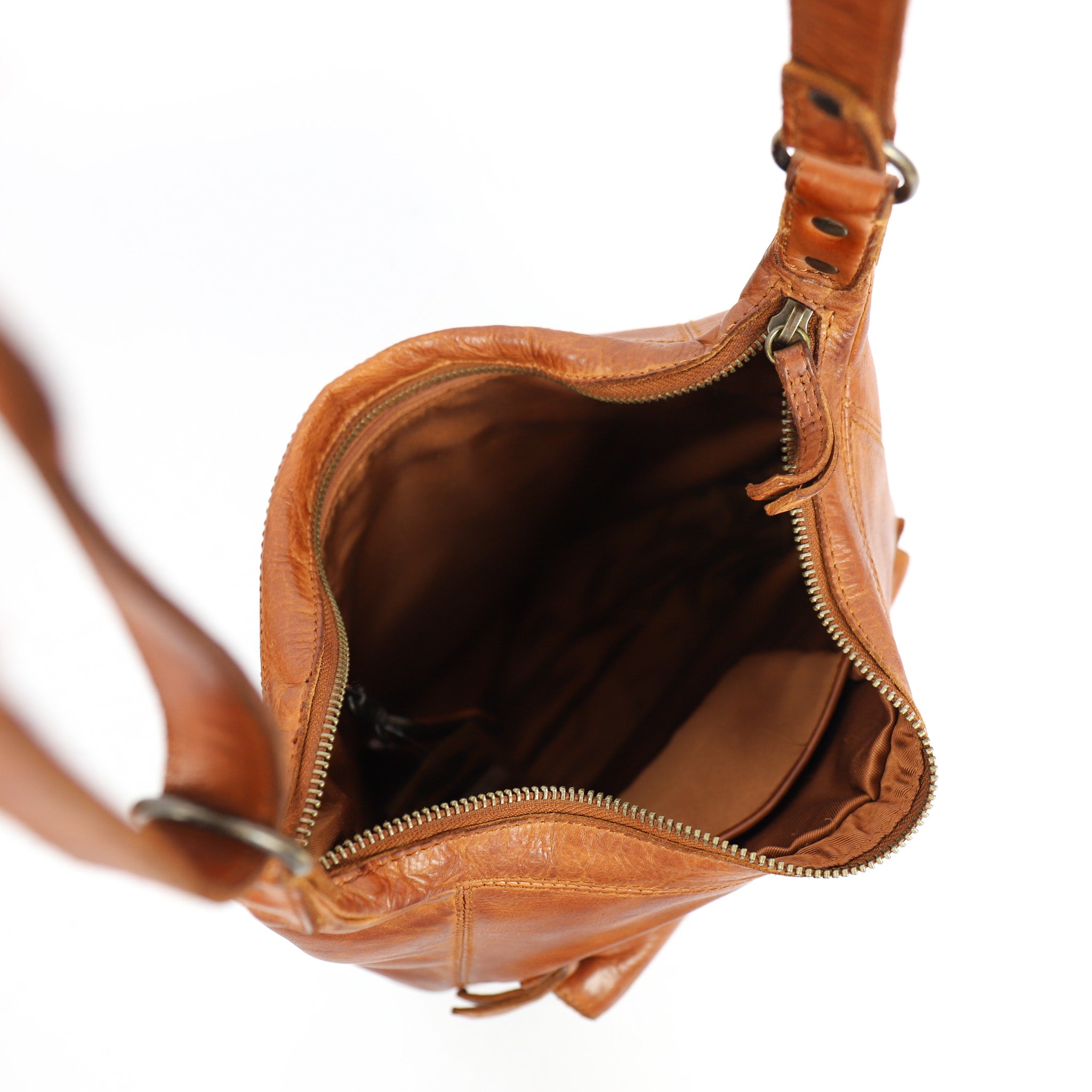 Shoulder bag 'Anna' cognac