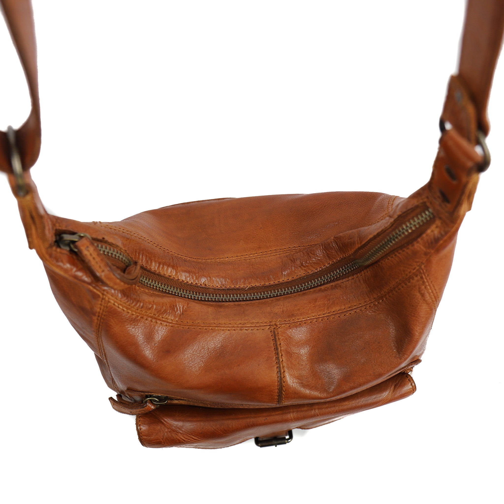 Shoulder bag 'Anna' cognac