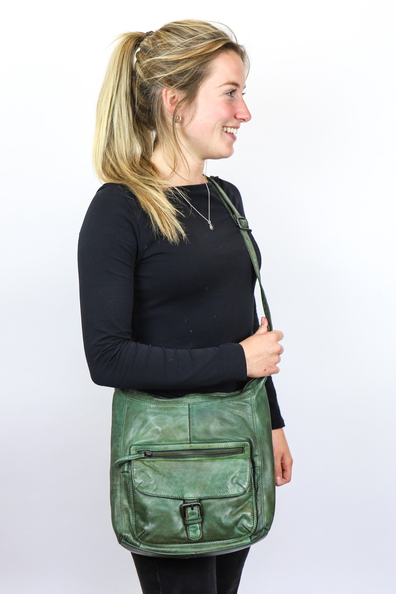 Shoulder bag 'Anna' green - CL 32612