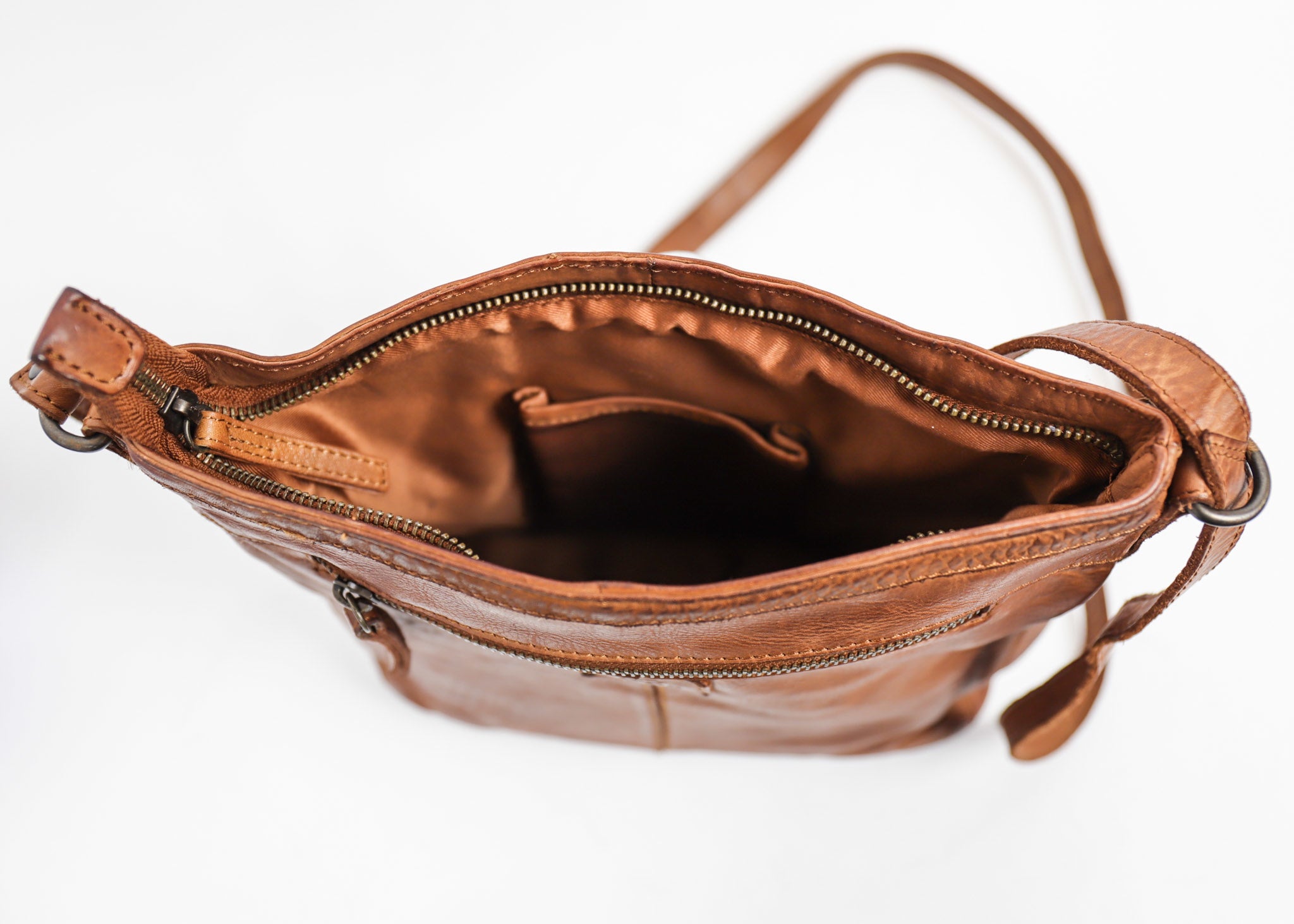 Shoulder bag 'Chessi' cognac - CL 35556
