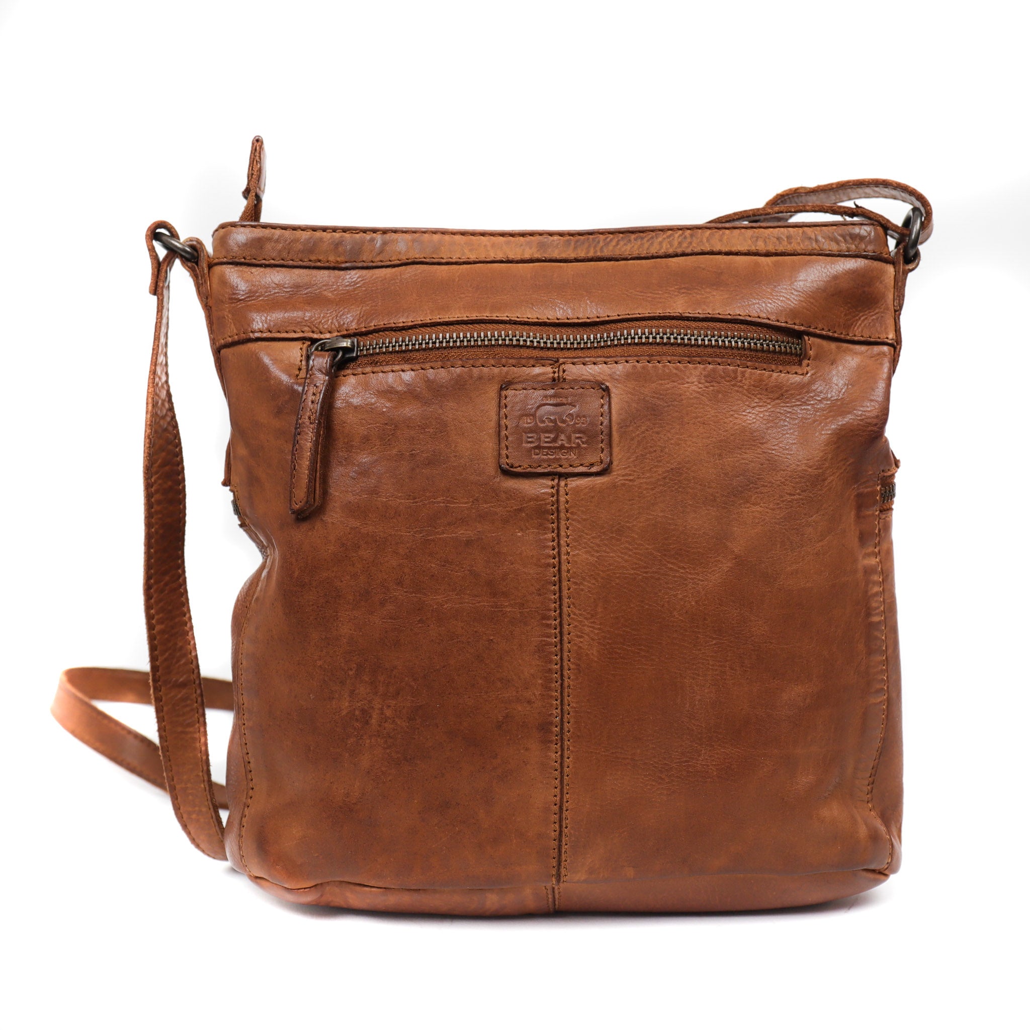 Shoulder bag 'Chessi' cognac - CL 35556
