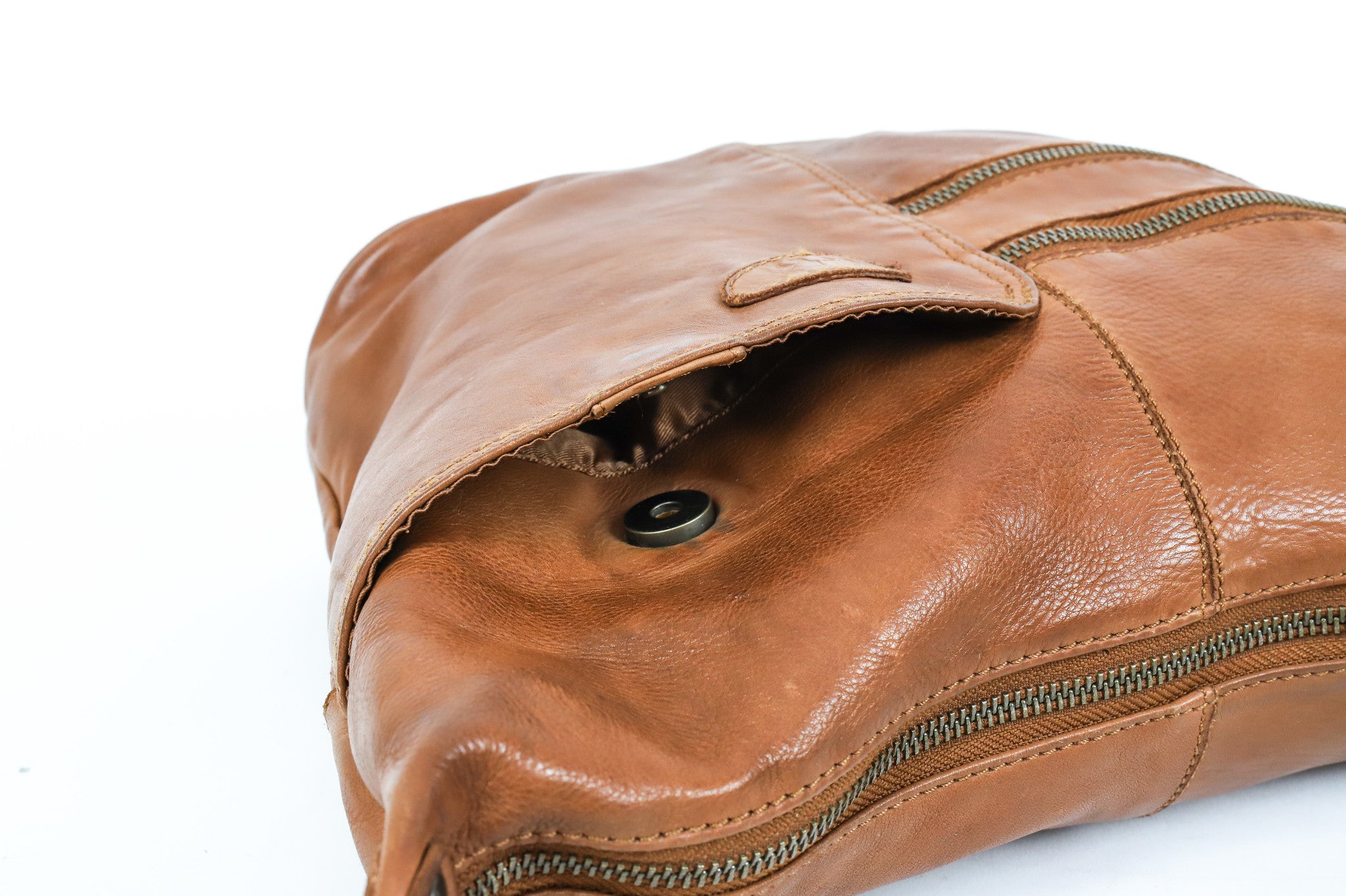 Shoulder bag 'Frieda' cognac