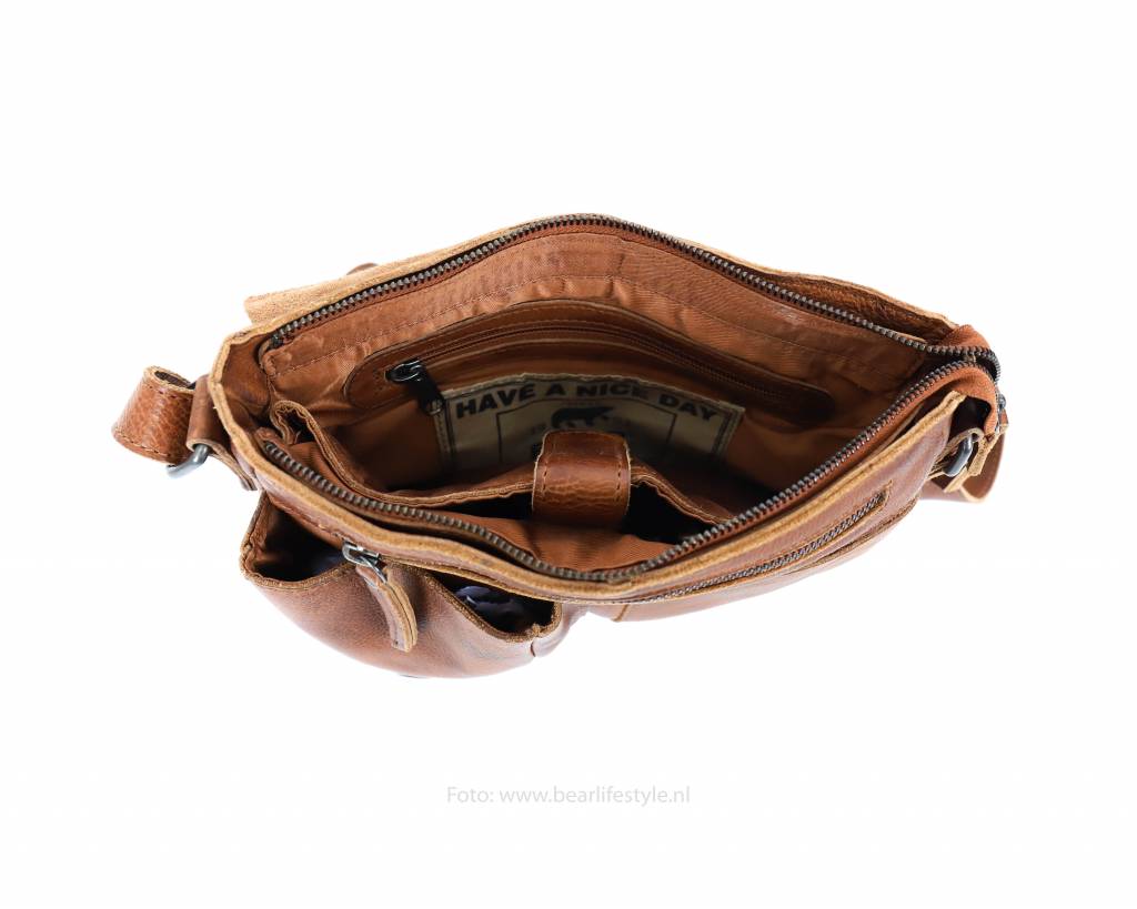 Shoulder bag 'Lauro' cognac