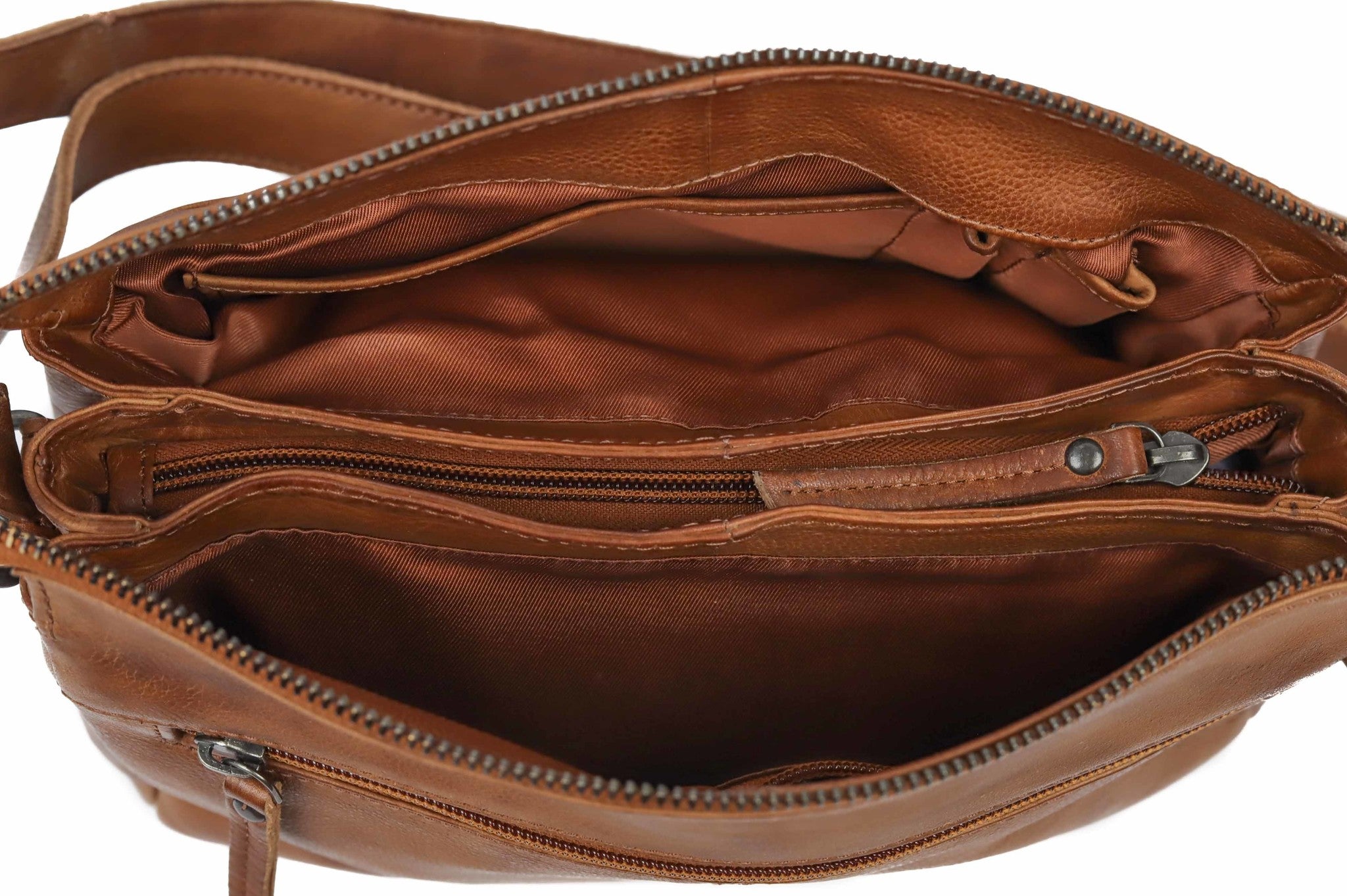 Schoudertas 'Natascha' cognac - CP 1743