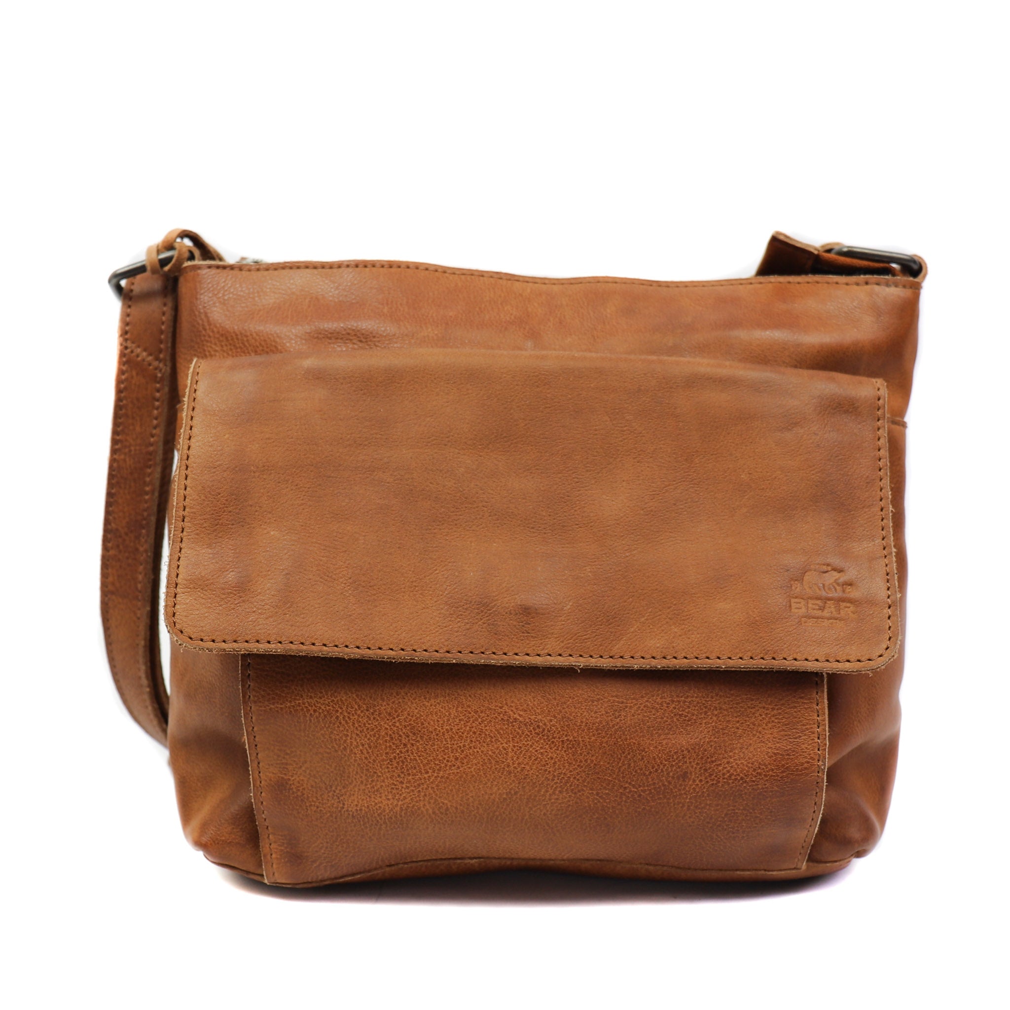 Schoudertas 'Rai' cognac - CP 6007