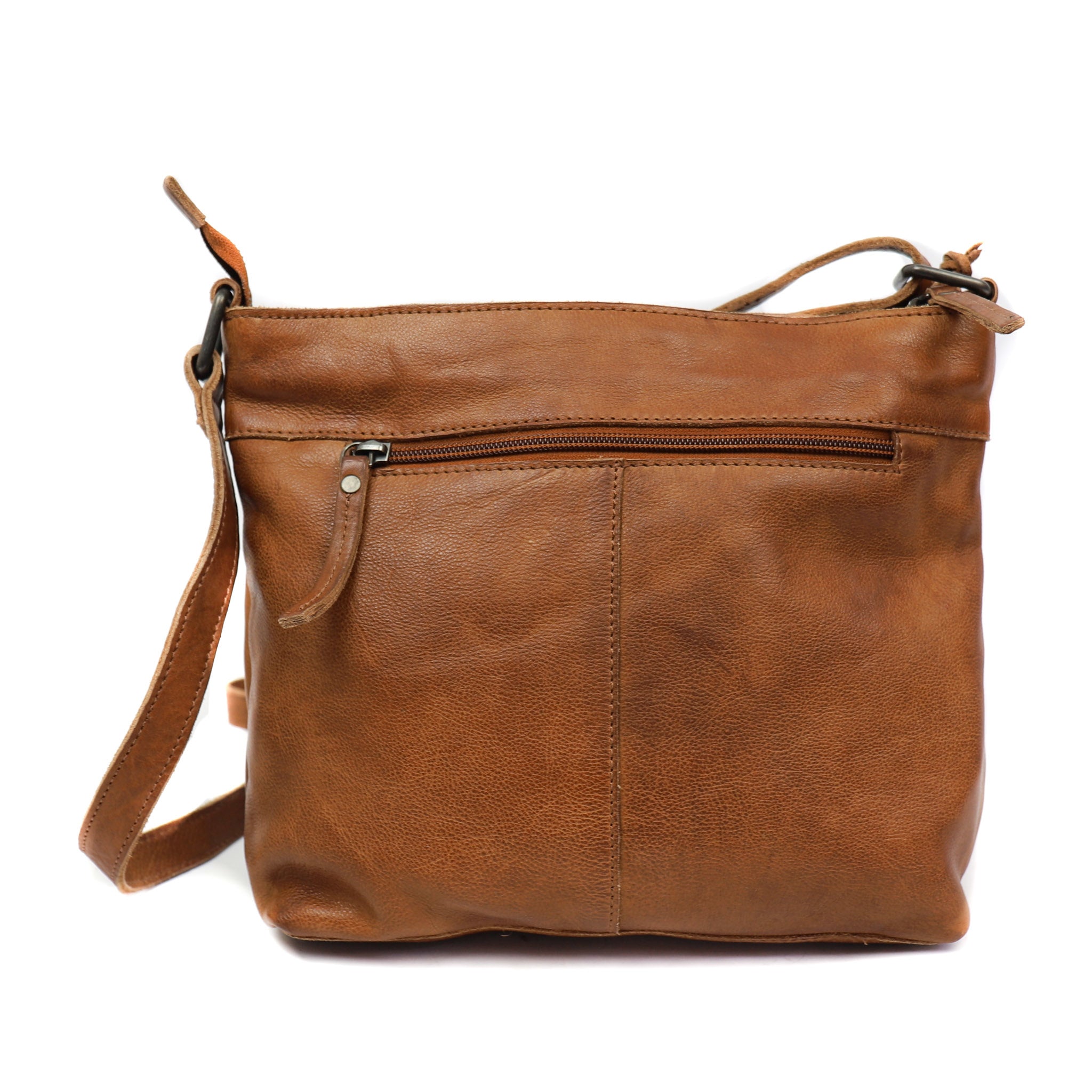 Schoudertas 'Rai' cognac - CP 6007