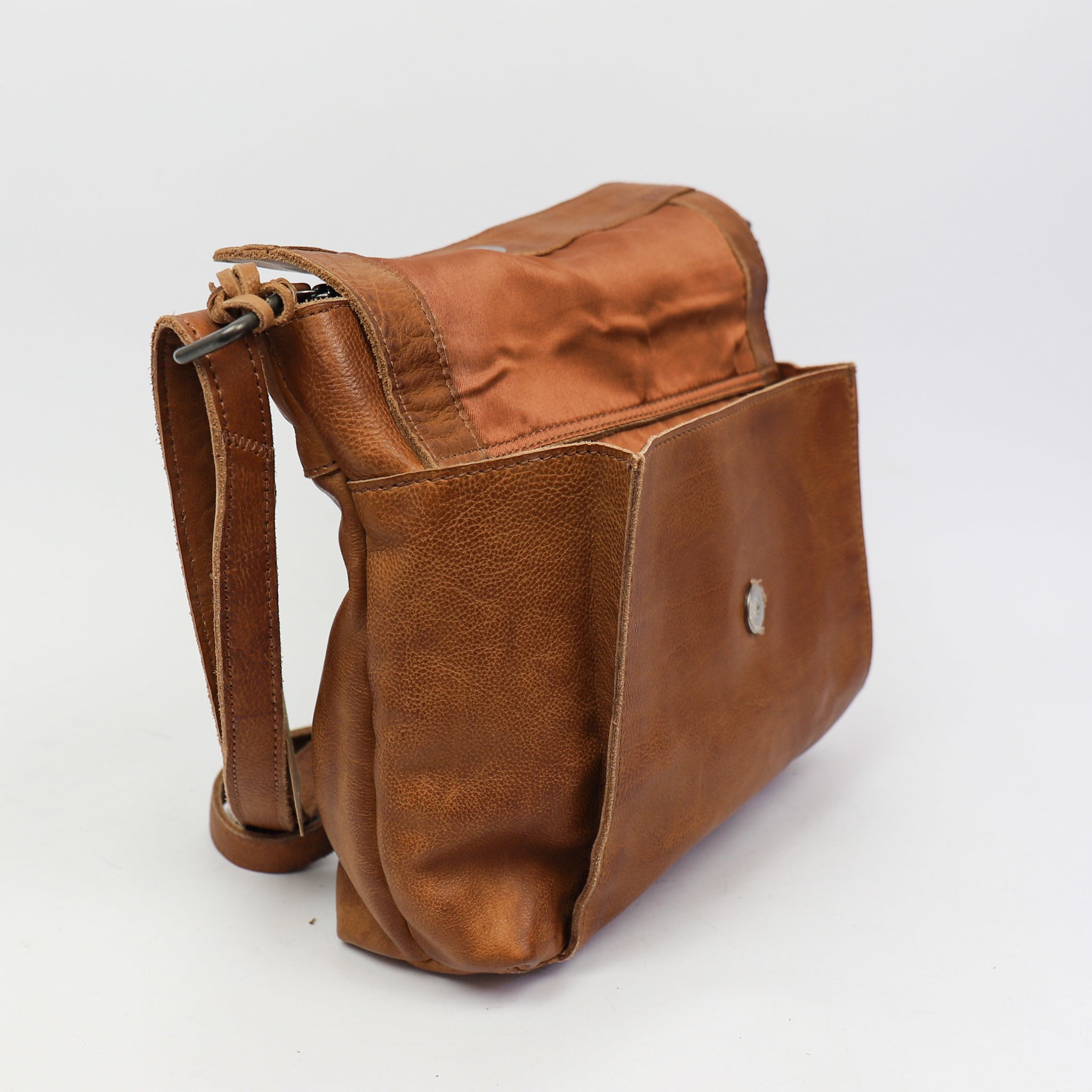 Schoudertas 'Rai' cognac - CP 6007