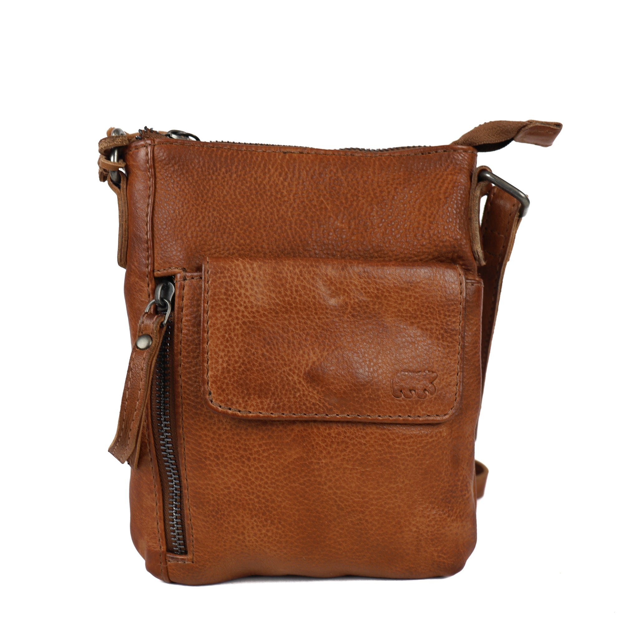 Shoulder bag 'Davide' cognac