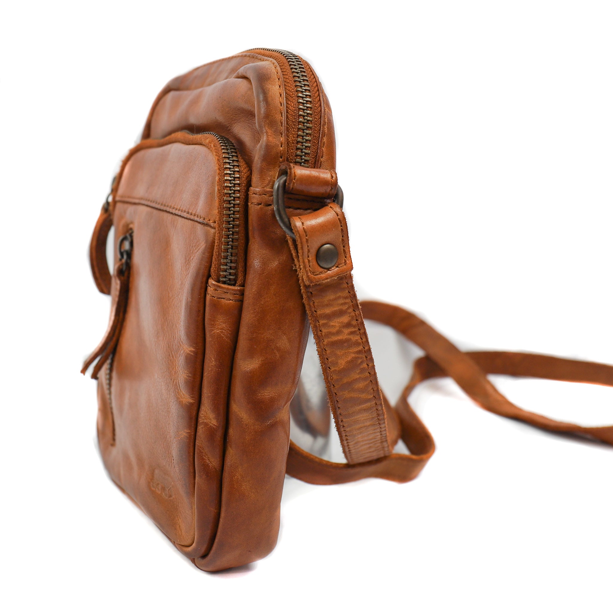 Shoulder bag 'Karin' cognac - CL 5243