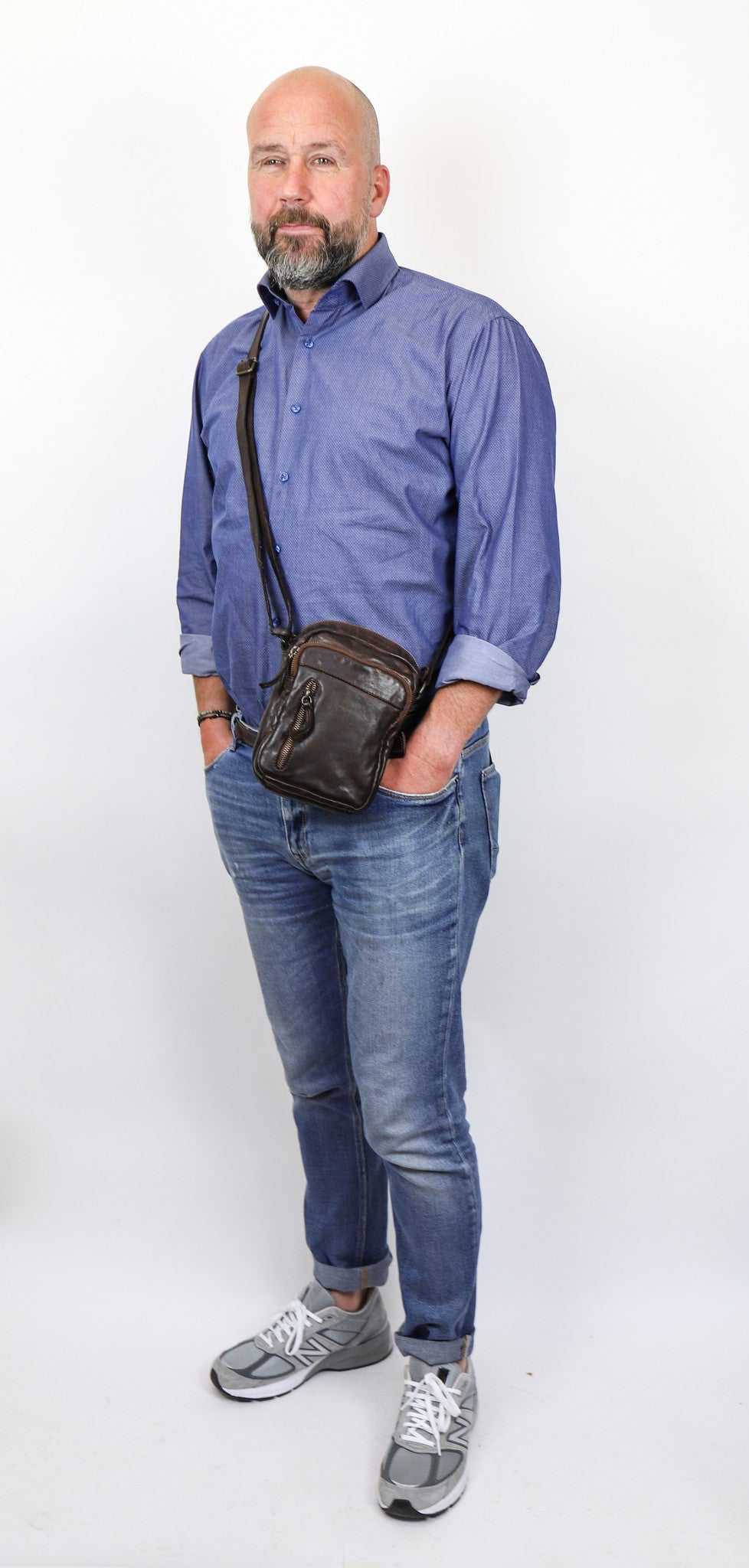 Shoulder bag 'Karin' dark brown - CL 5243