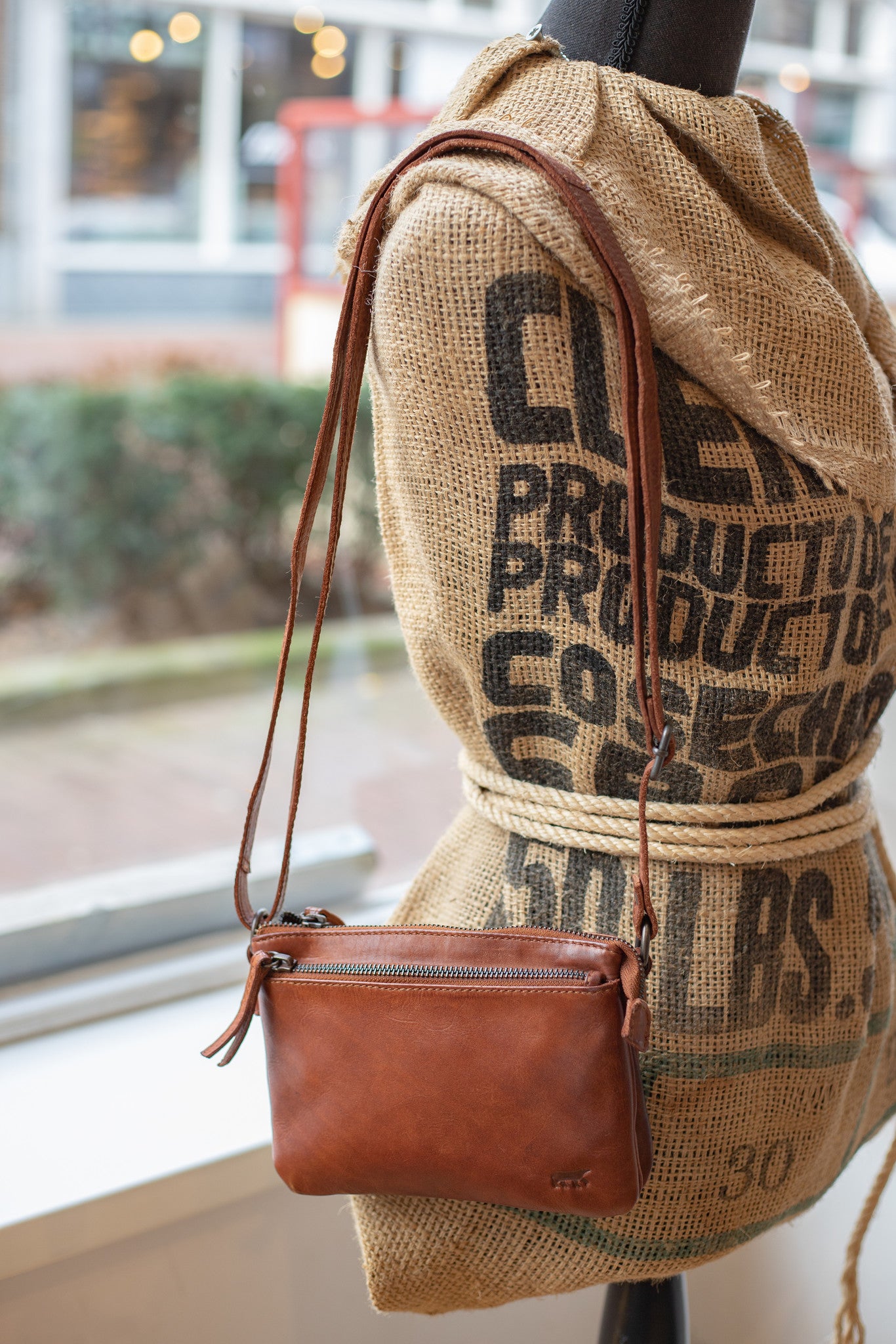 Shoulder bag 'Maithe' cognac - CL 41703
