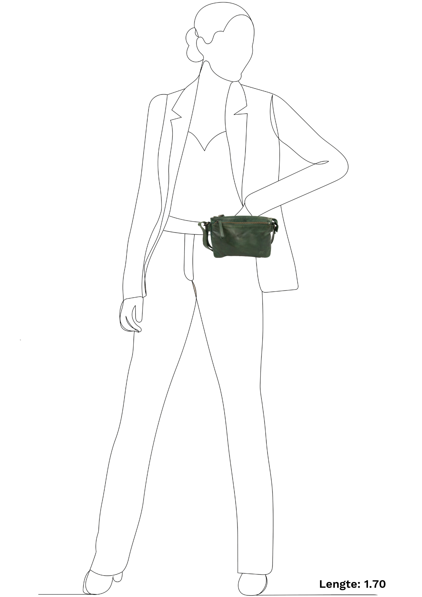 Shoulder bag 'Maithe' green - CL 41703