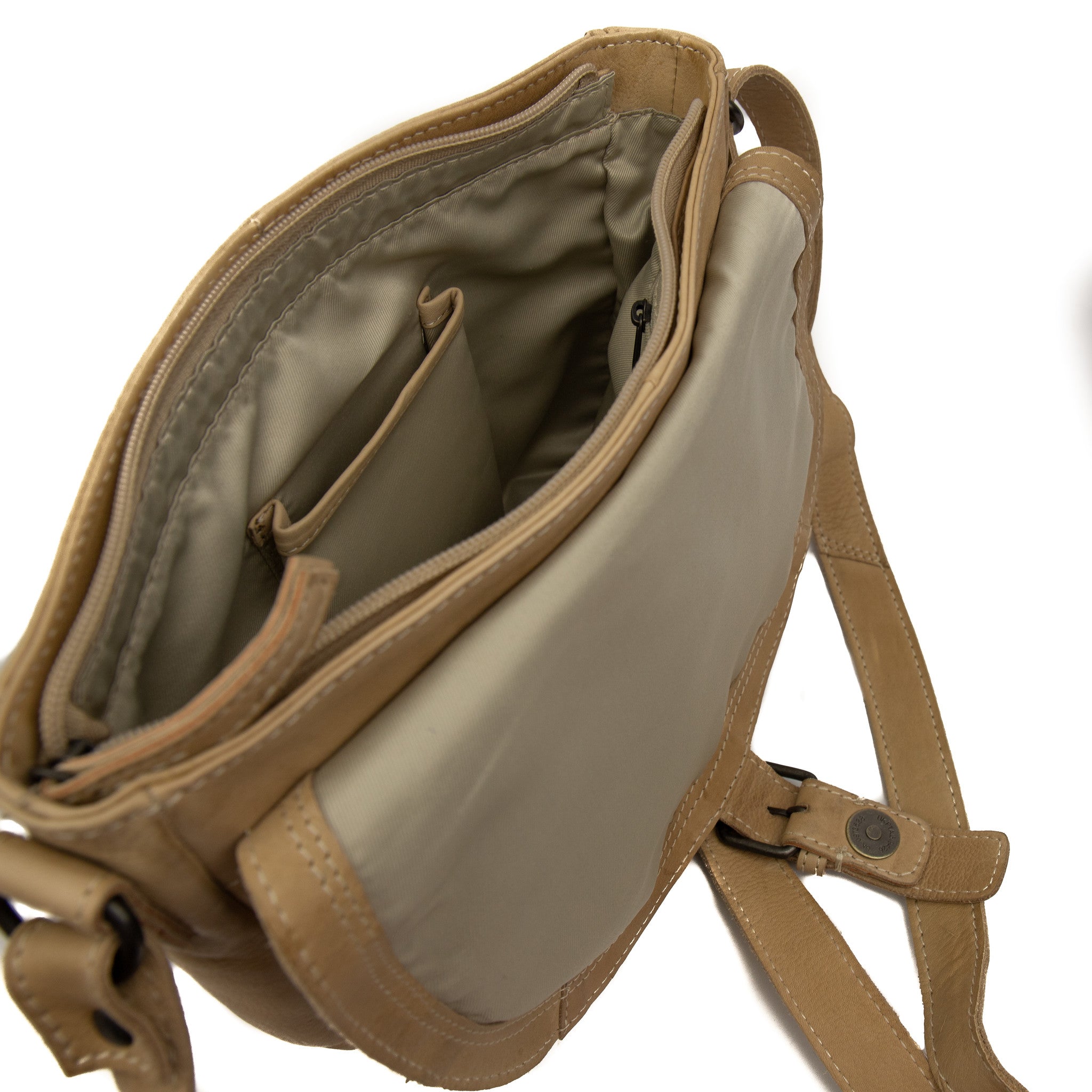 Schoudertasje 'Mattea' beige