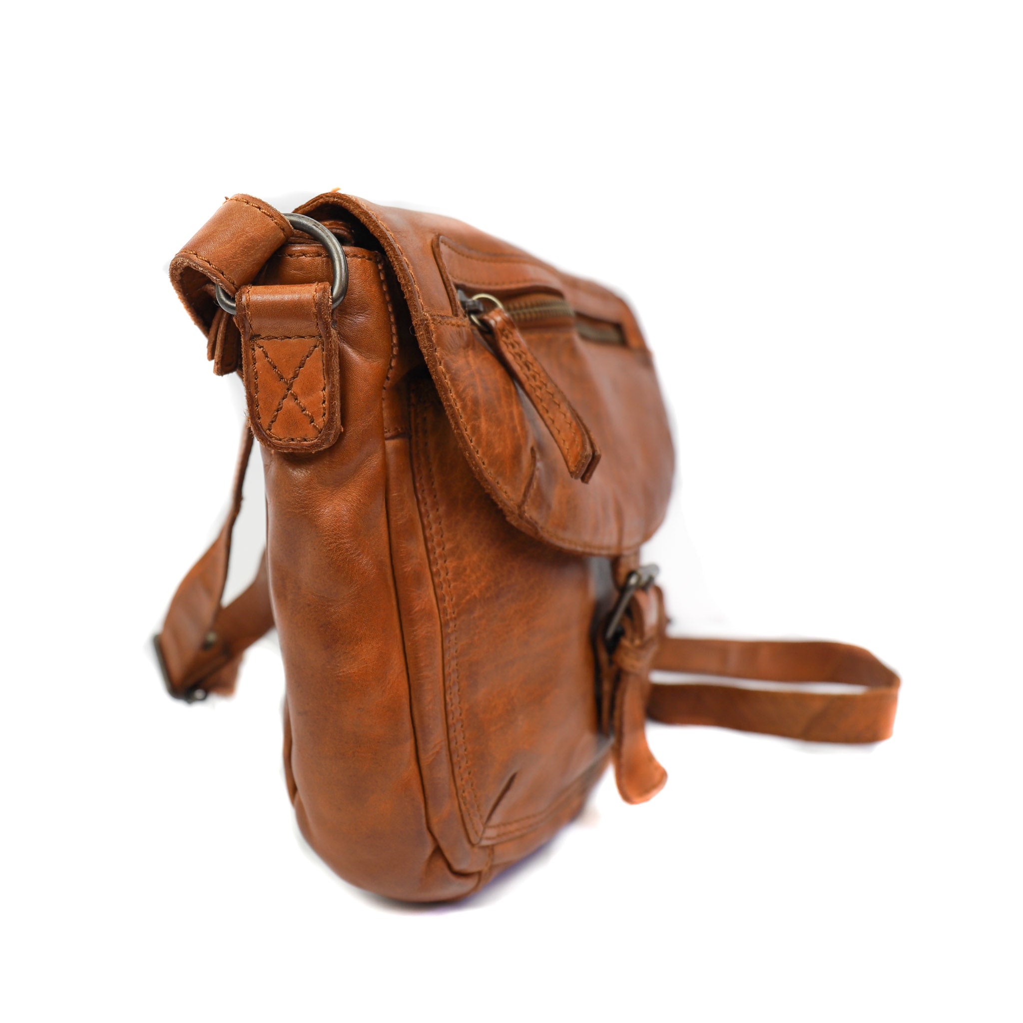 Schoudertasje 'Mattea' cognac