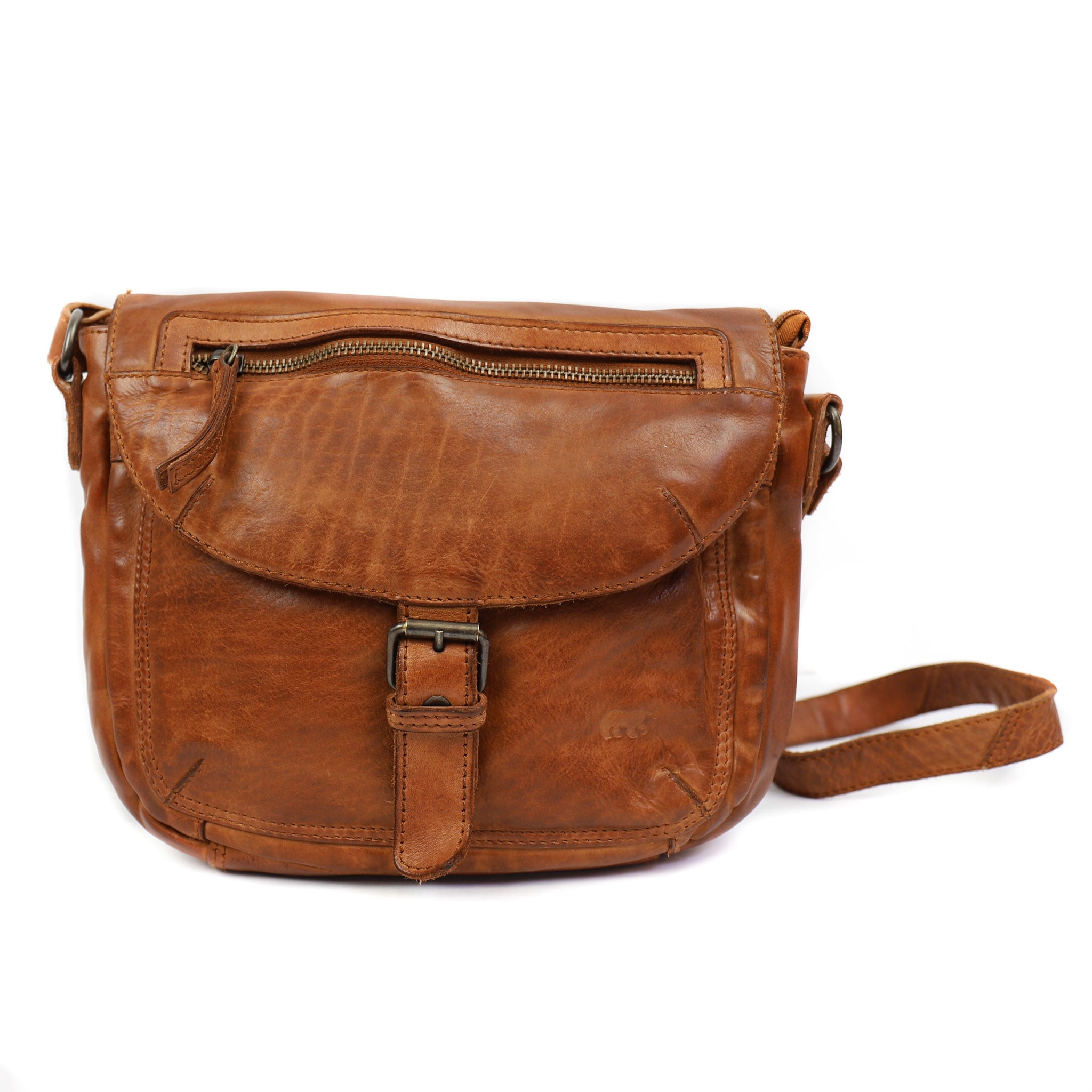 Shoulderbag 'Mattea' cognac