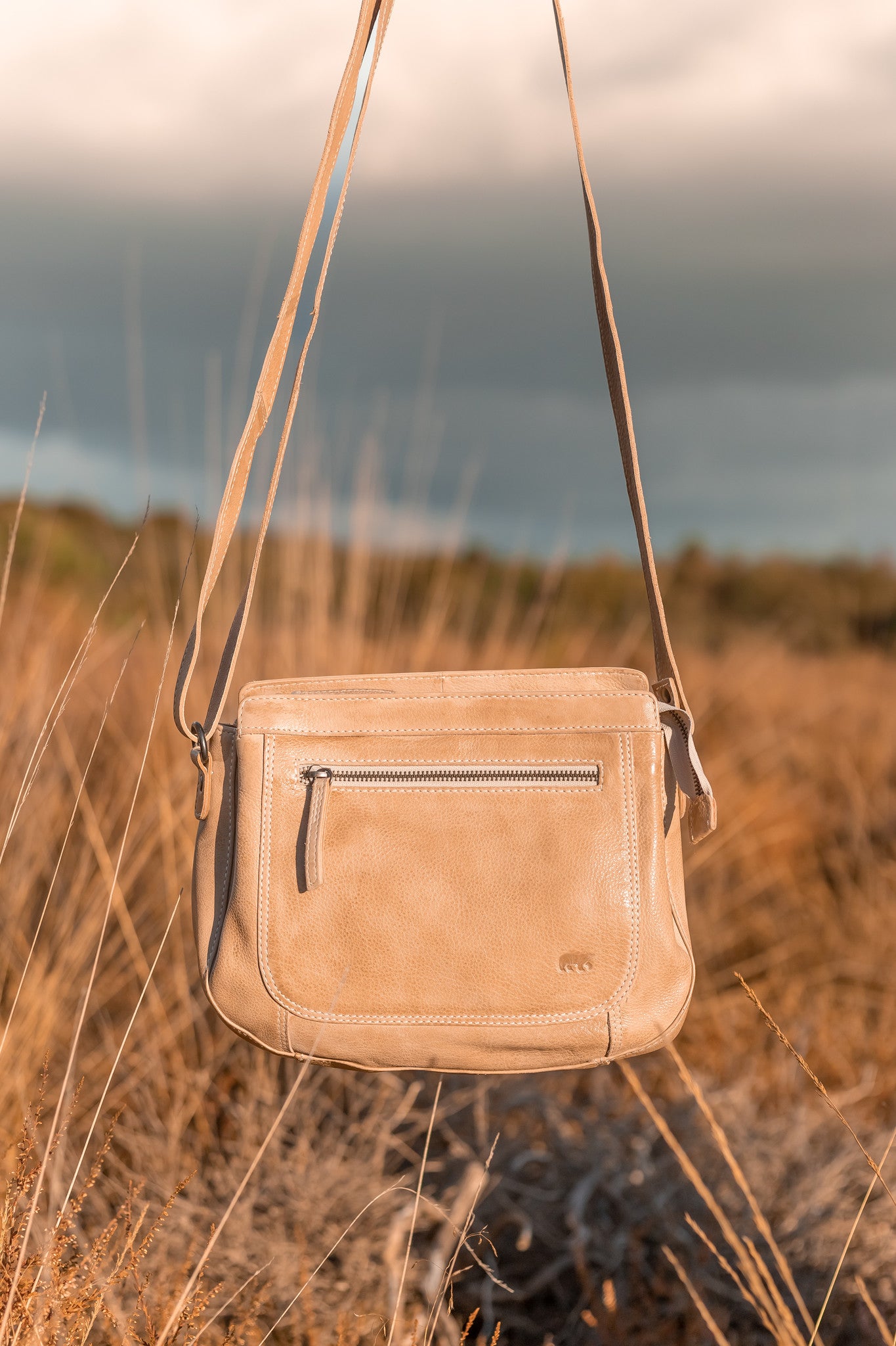 Schoudertasje 'Miley' beige