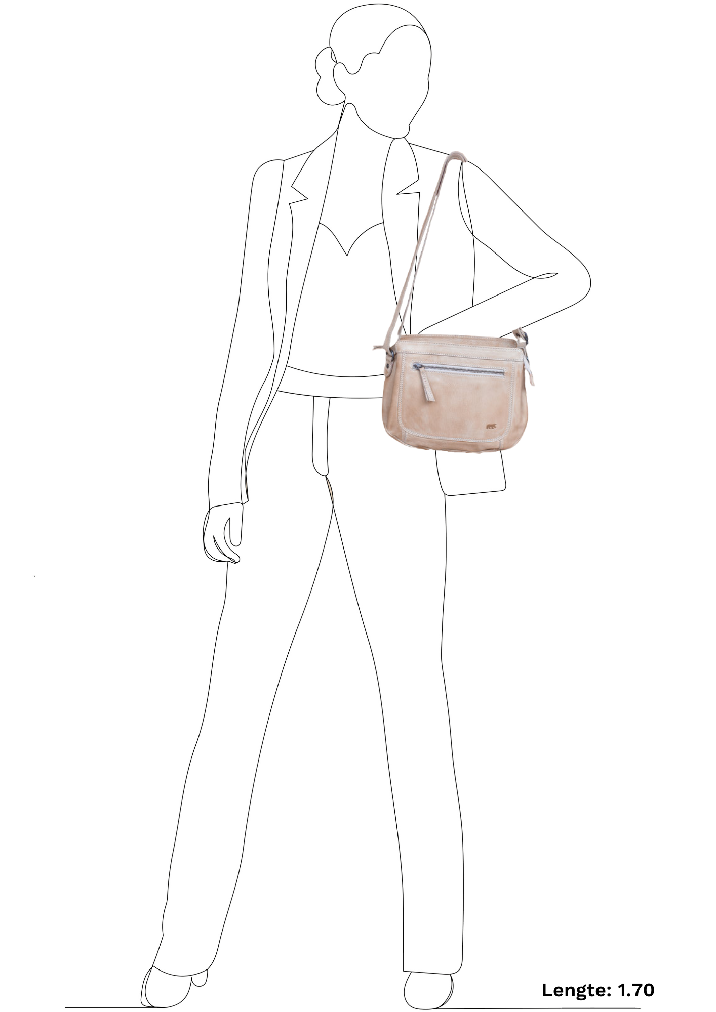 Shoulder bag 'Miley' beige - CL 41707