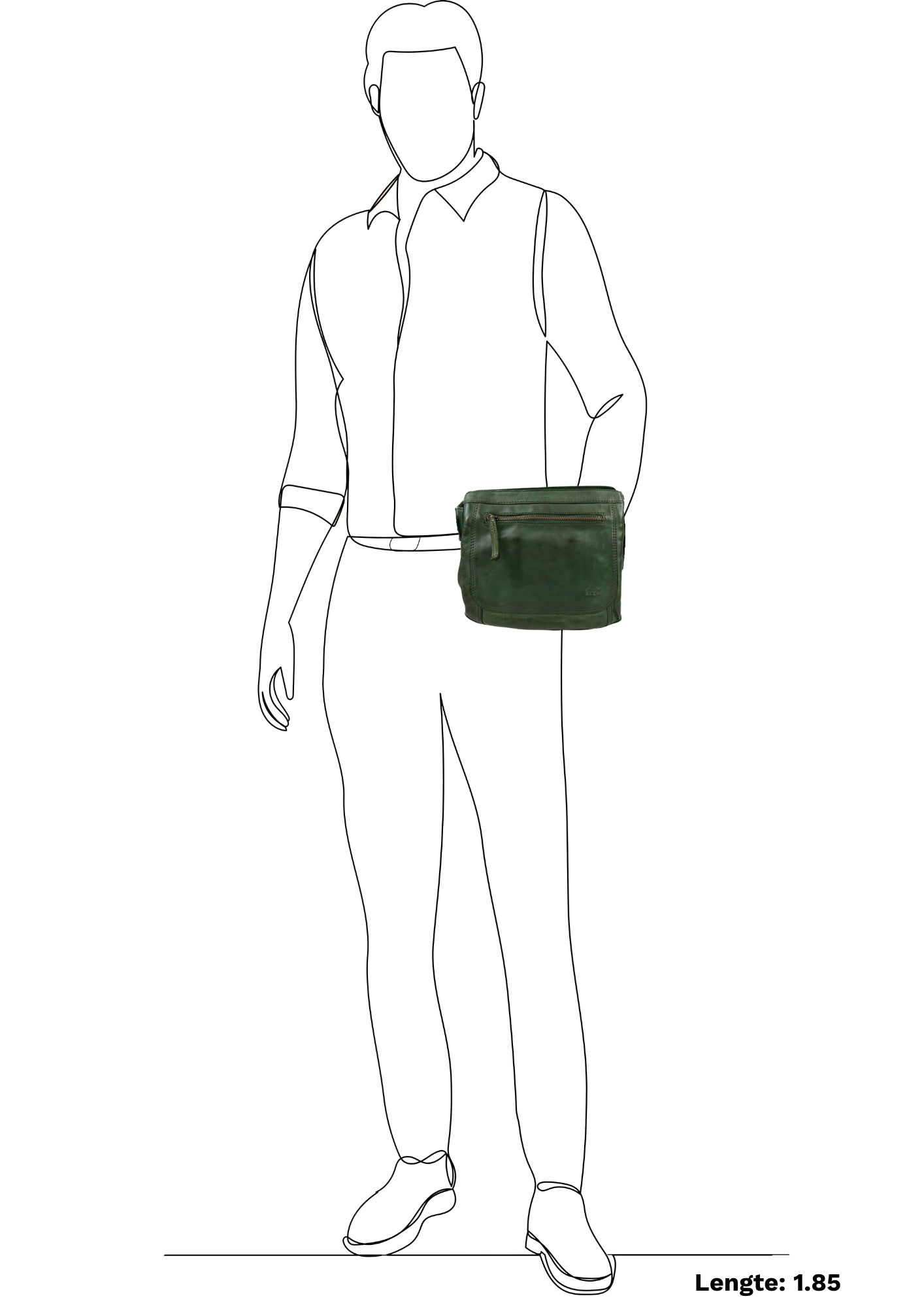 Shoulder bag 'Miley' green - CL 41707