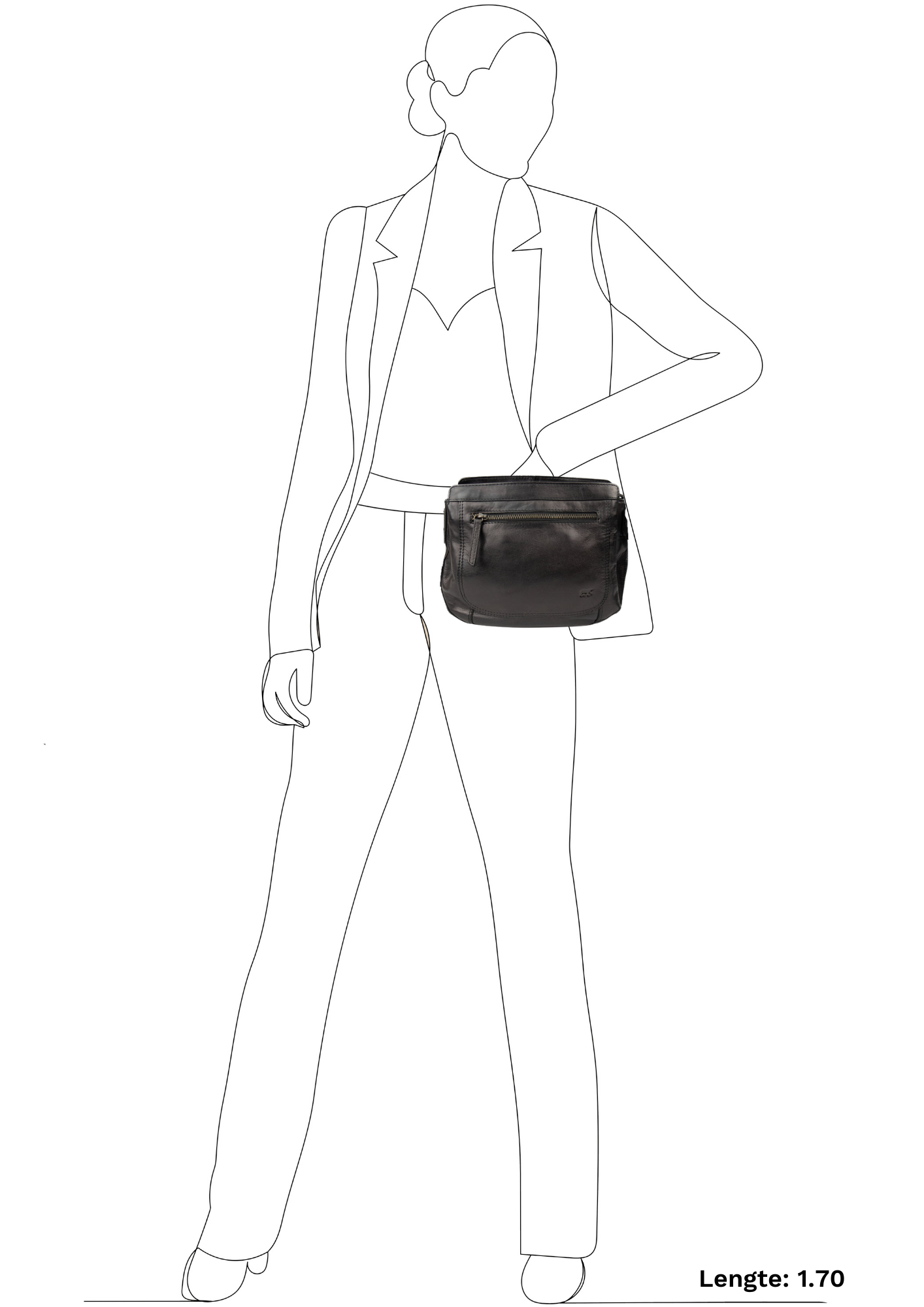 Shoulder bag 'Miley' black - CL 41707