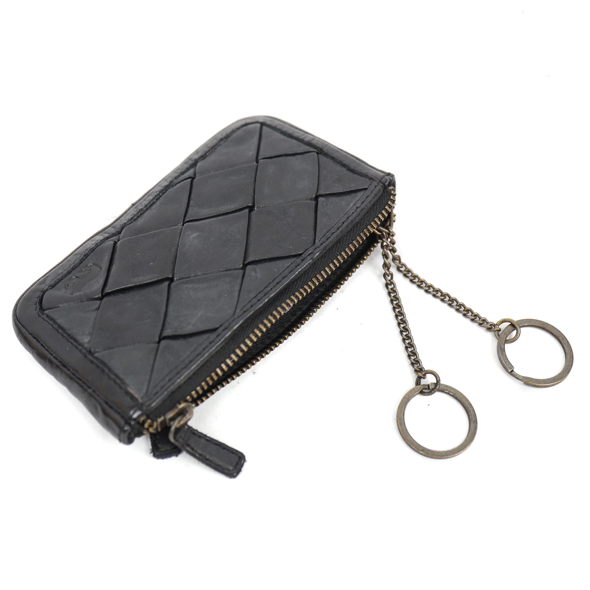 Key case 'Nori' black braided - CL 18997
