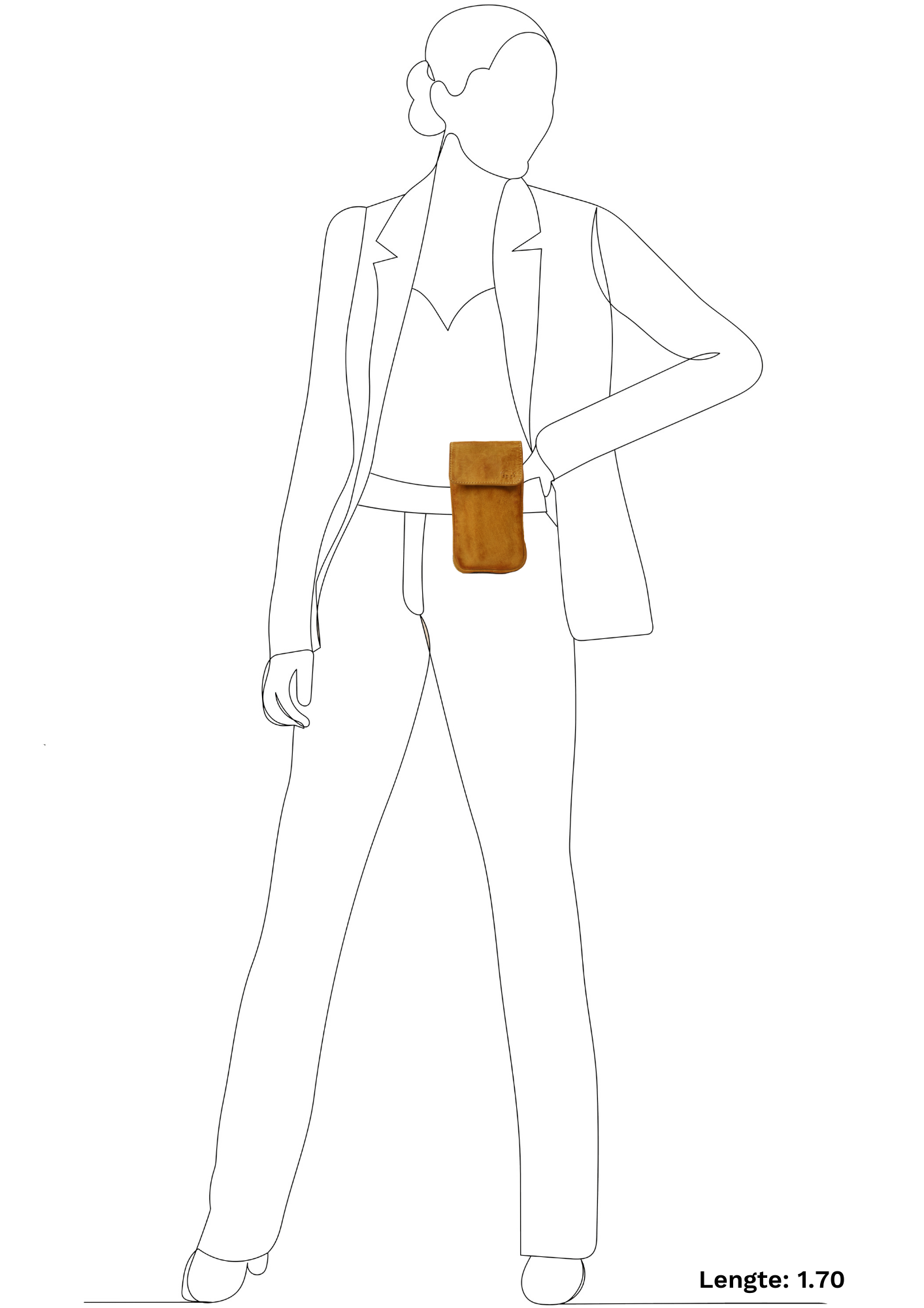Phone bag 'Ahana' yellow - CP 2016