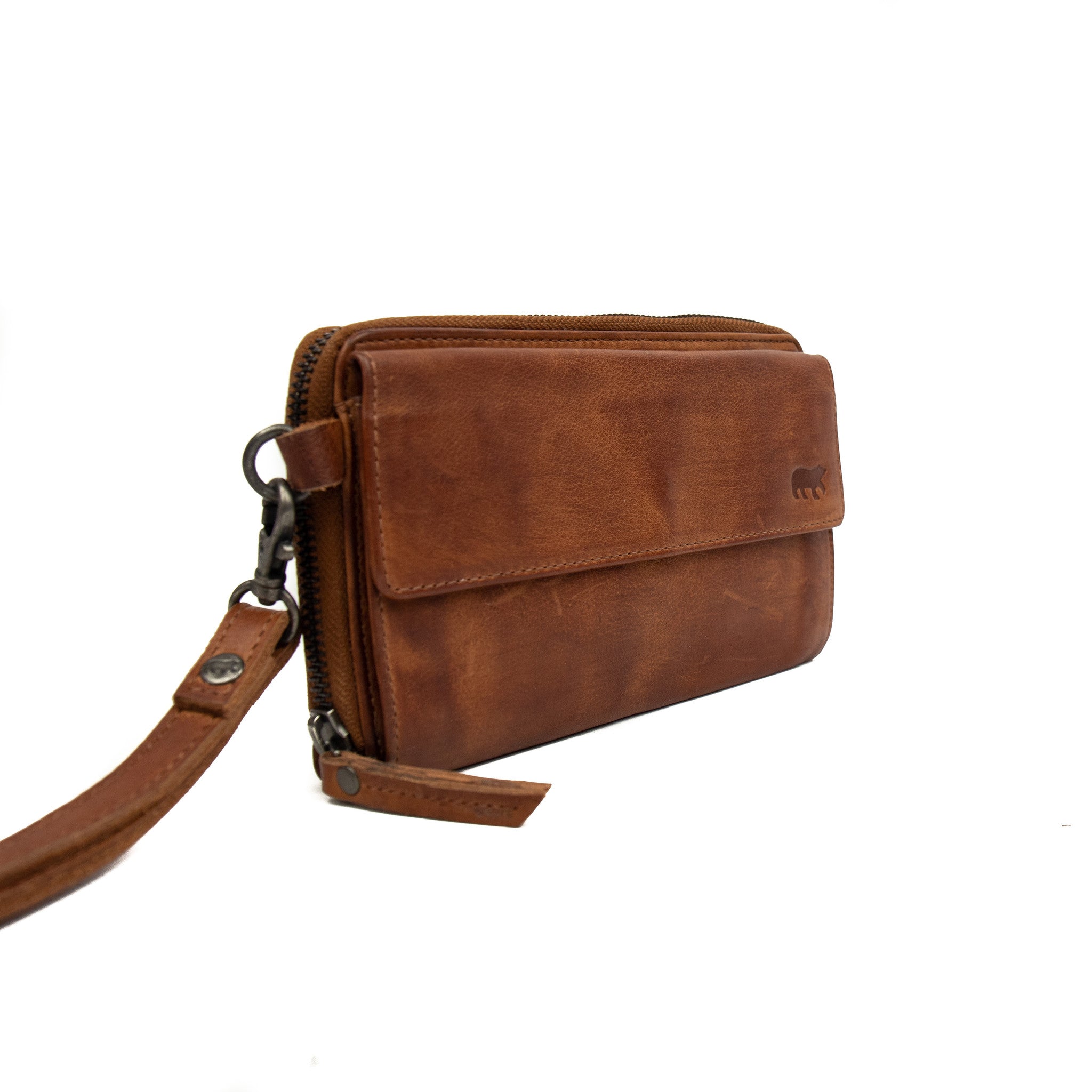 Telefoontasje 'Lilian' cognac