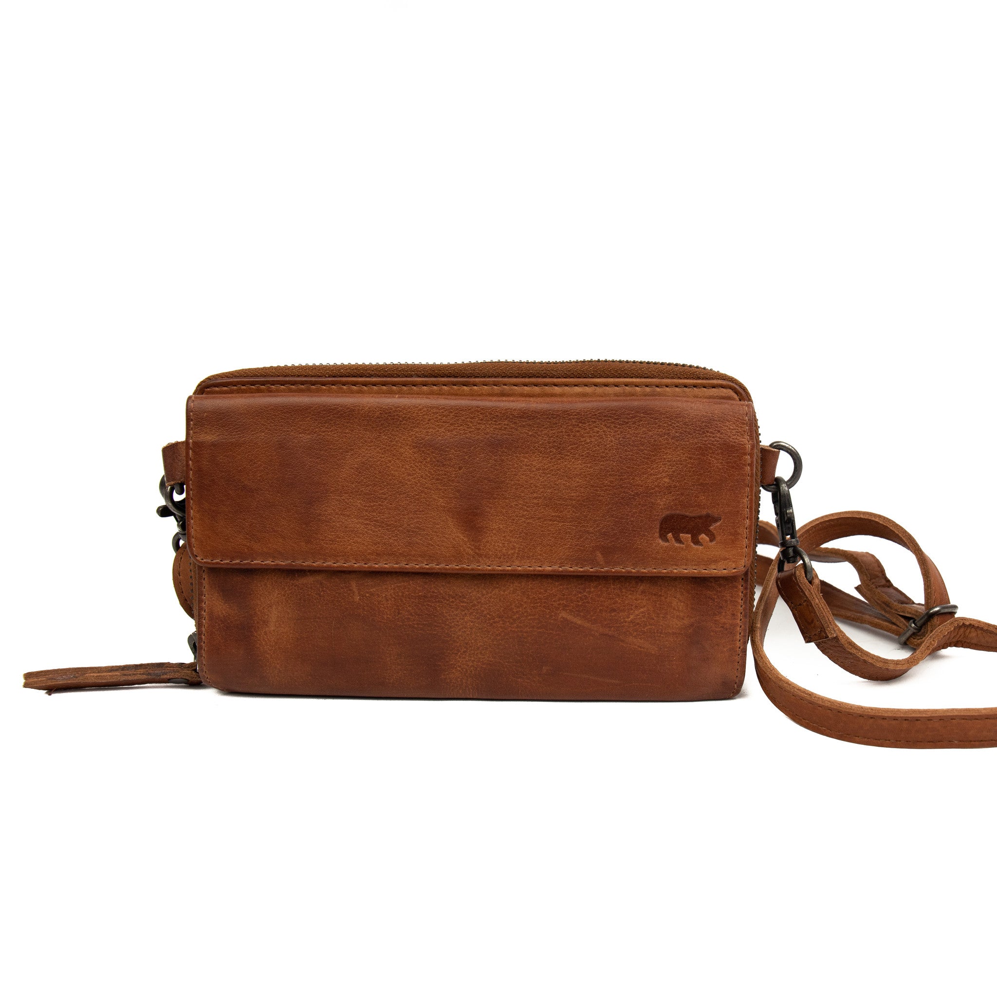 Telefoontasje 'Lilian' cognac