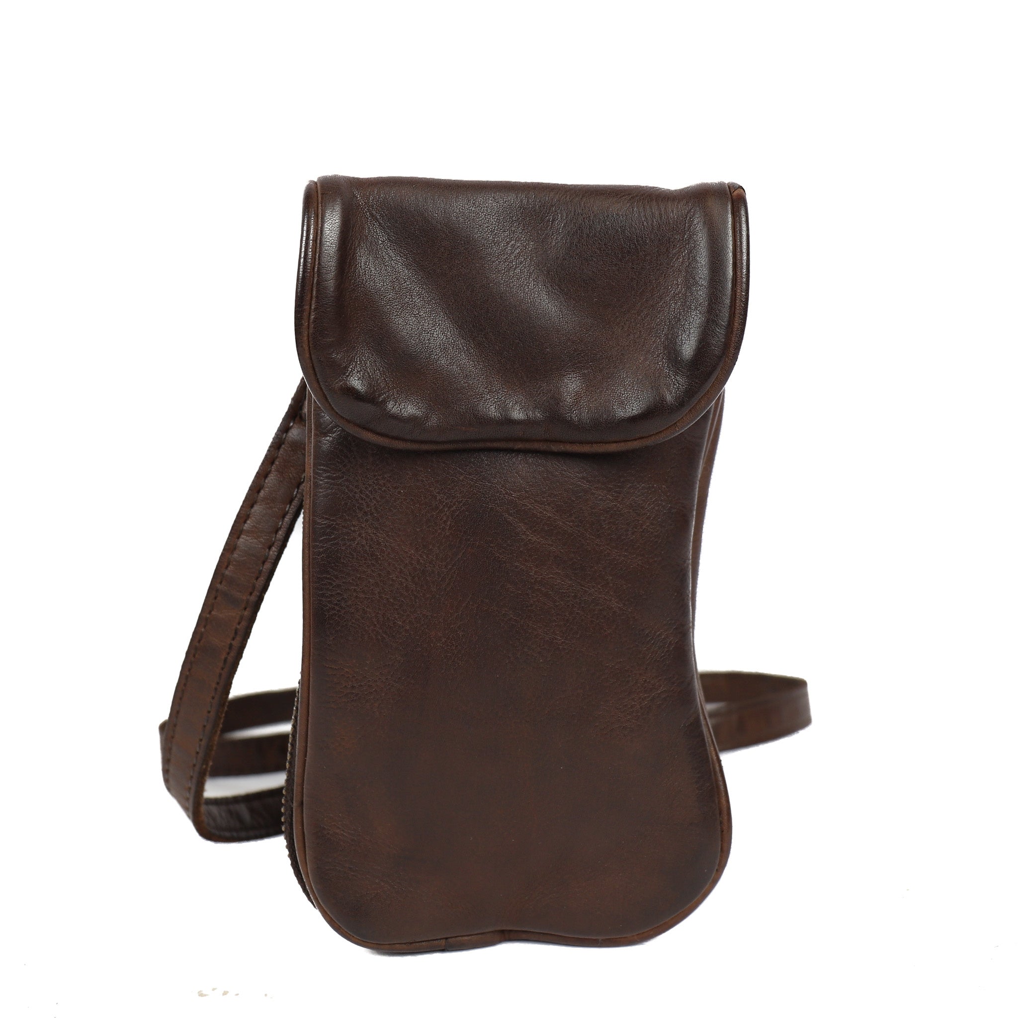 Telefoontasje 'Saskia' bruin - MJ 1718
