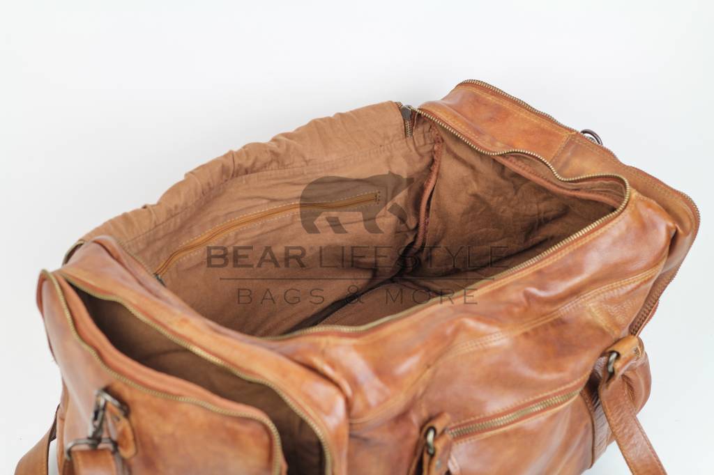 Weekend bag 'Max' cognac - CL 32879