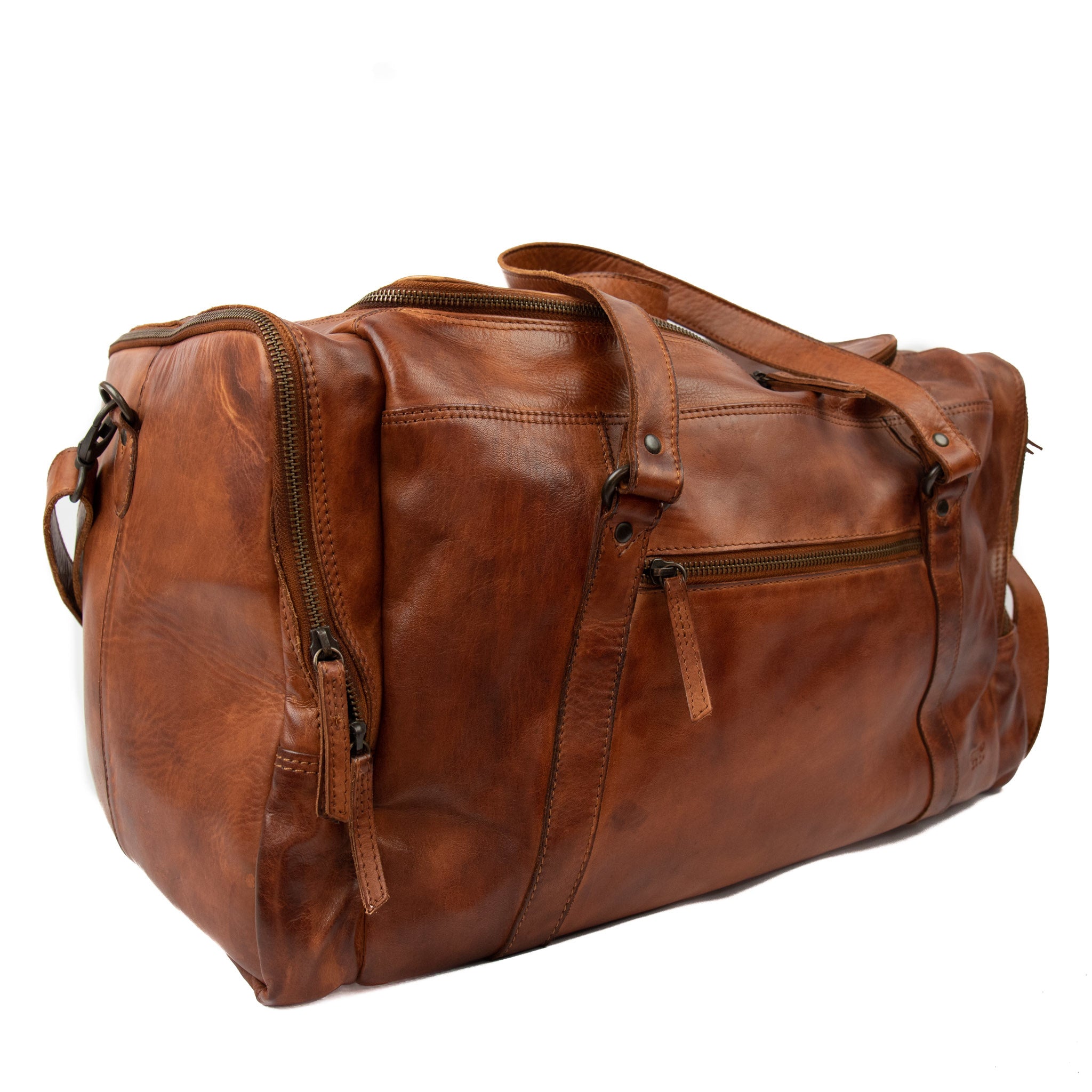 Weekend bag 'Max' cognac - CL 32879