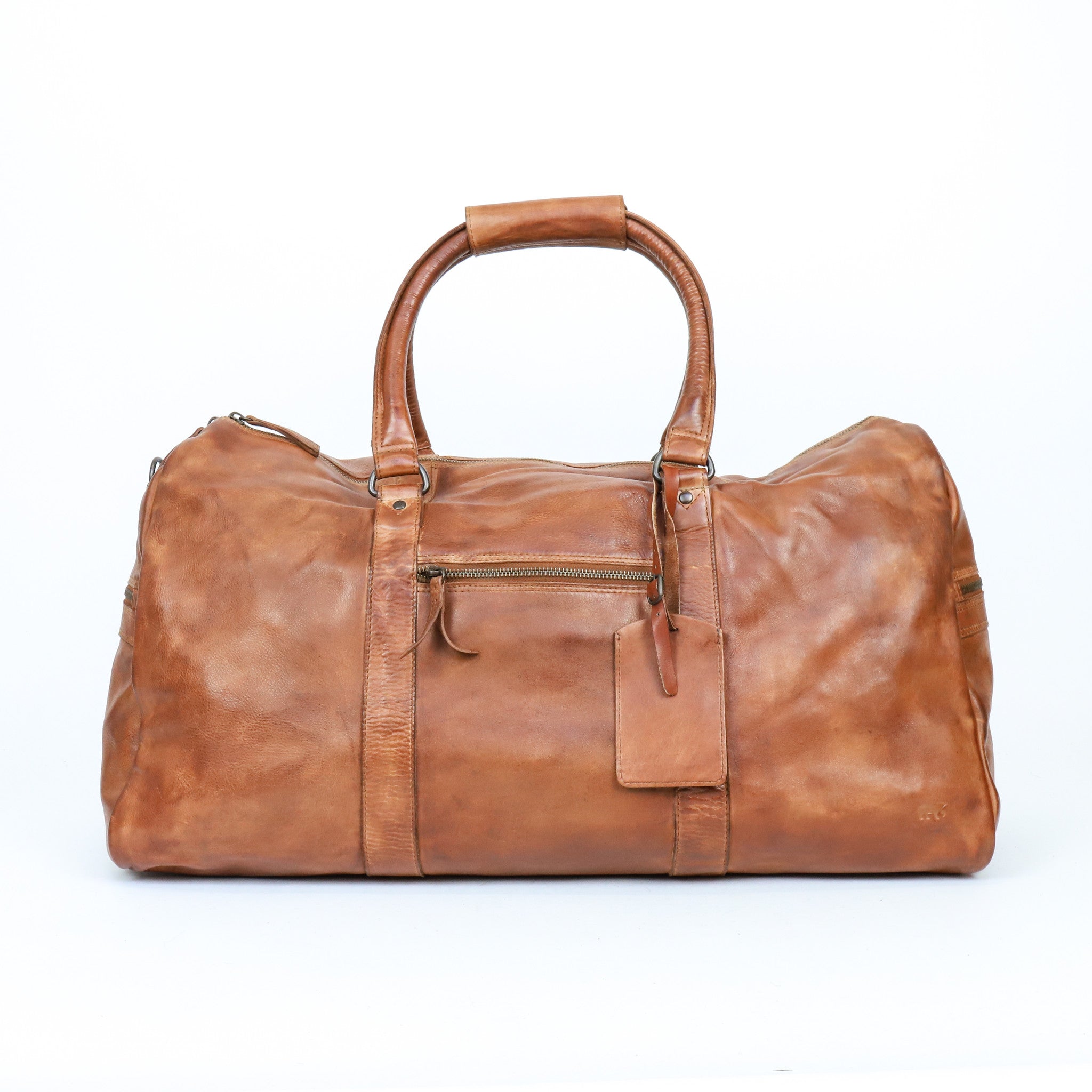 Weekendtas 'Ruben' cognac - CL 35327