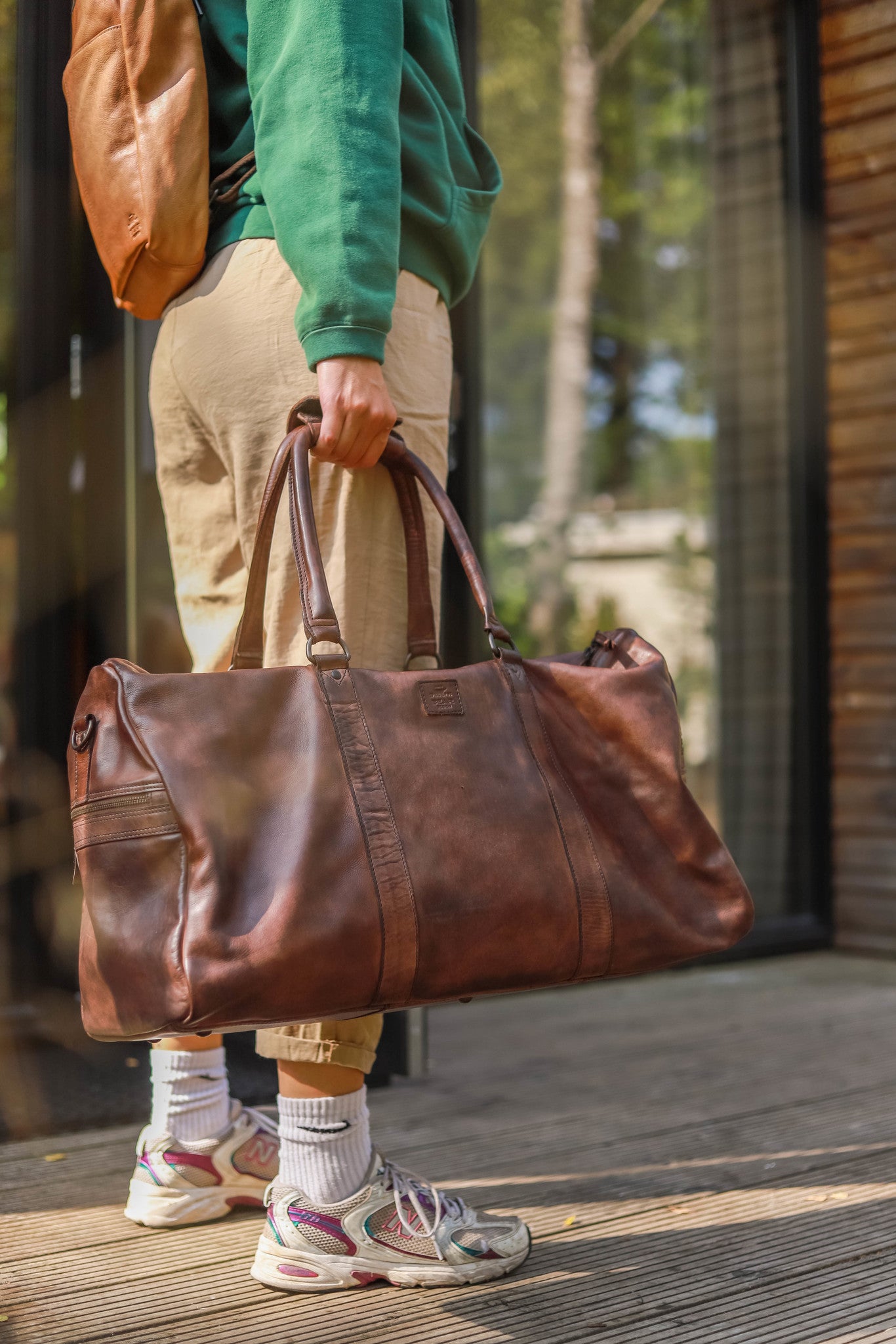 Weekend bag 'Ruben' dark brown