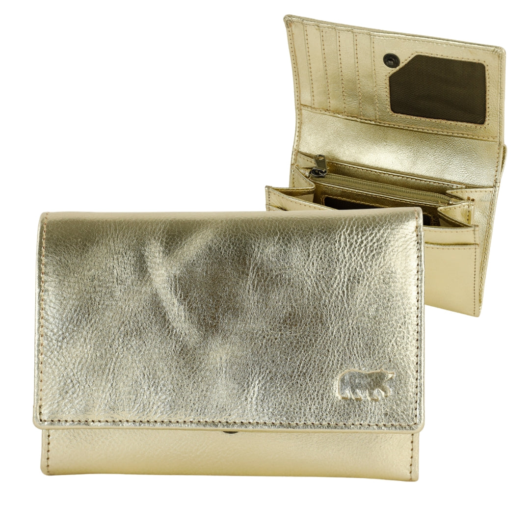 Overslag portemonnee 'Sweety' champagne