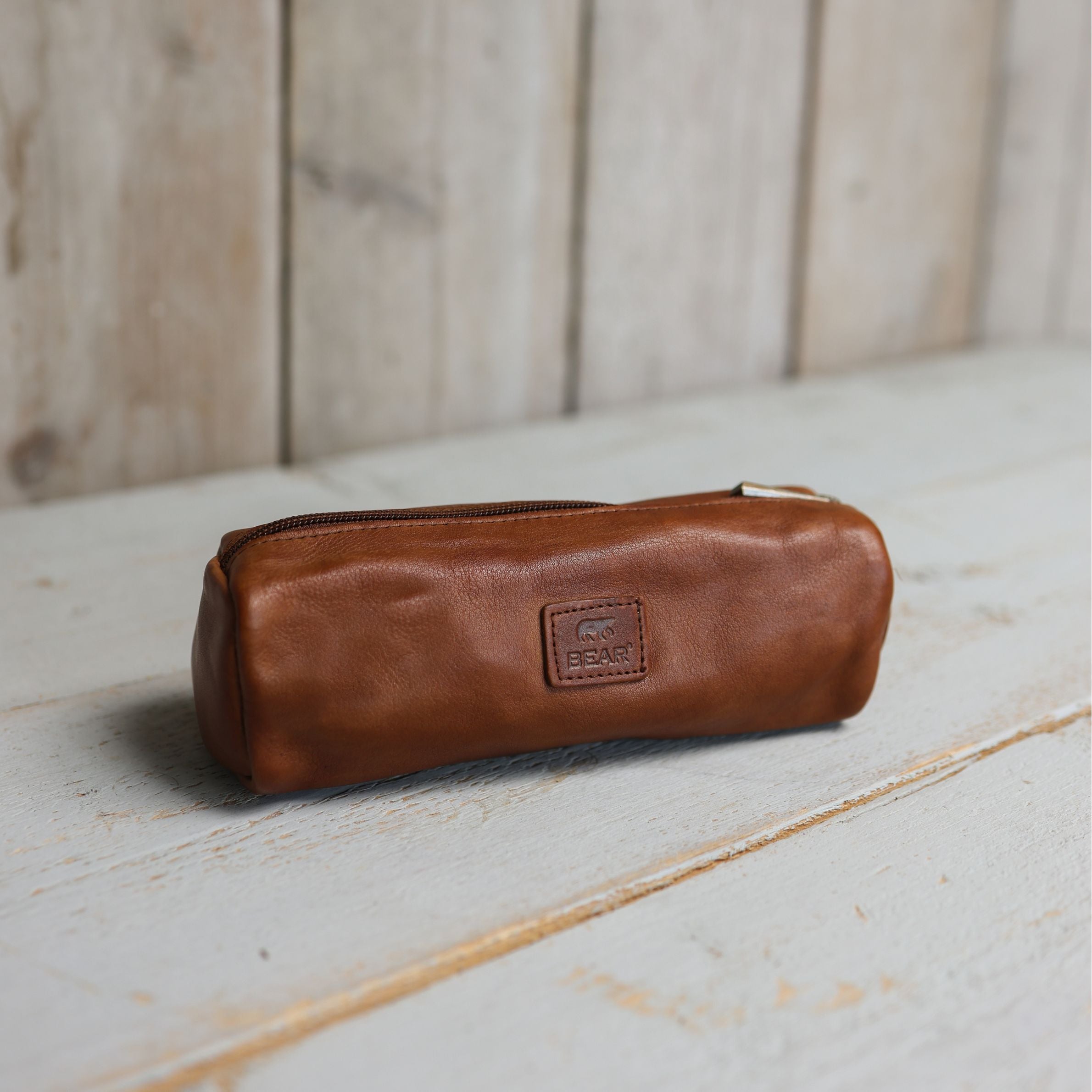 Pencil case 'Gabriel' cognac