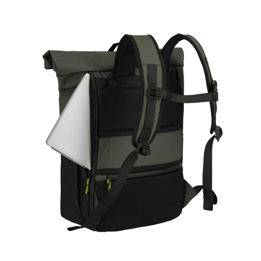 Briize - Waterafstotende Rollup Rugzak M 15.6” khaki